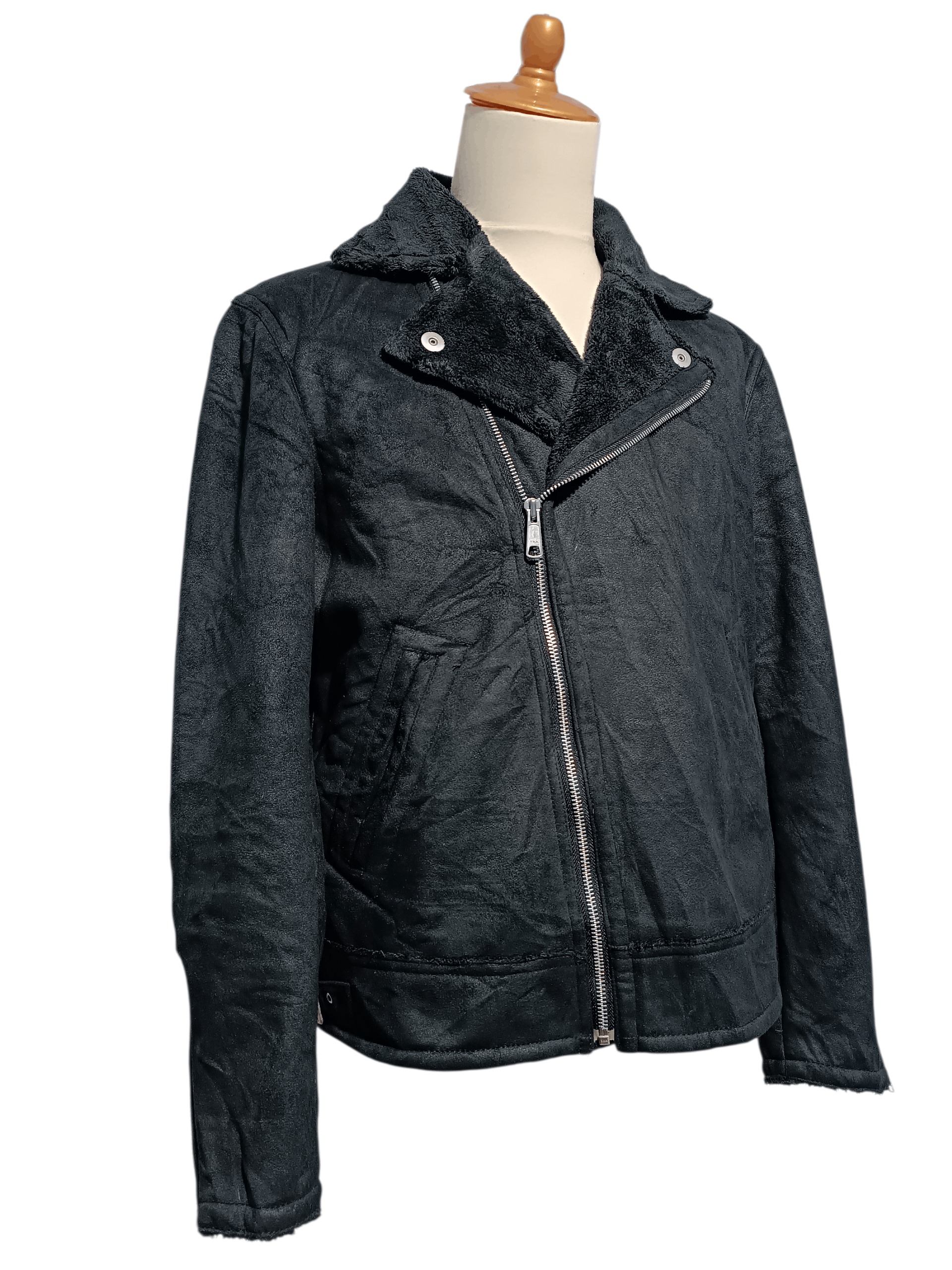 Japanese Brand Comme Ca Ism Suede Mouton Zip Rider Jacket Size US M / EU 48-50 / 2 - 5 Thumbnail