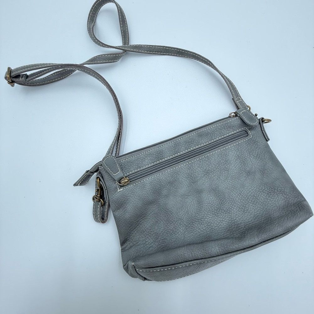 Other Vintage Stone Mountain Gray Faux Leather Patterned Shoulder Size ONE SIZE - 2 Thumbnail