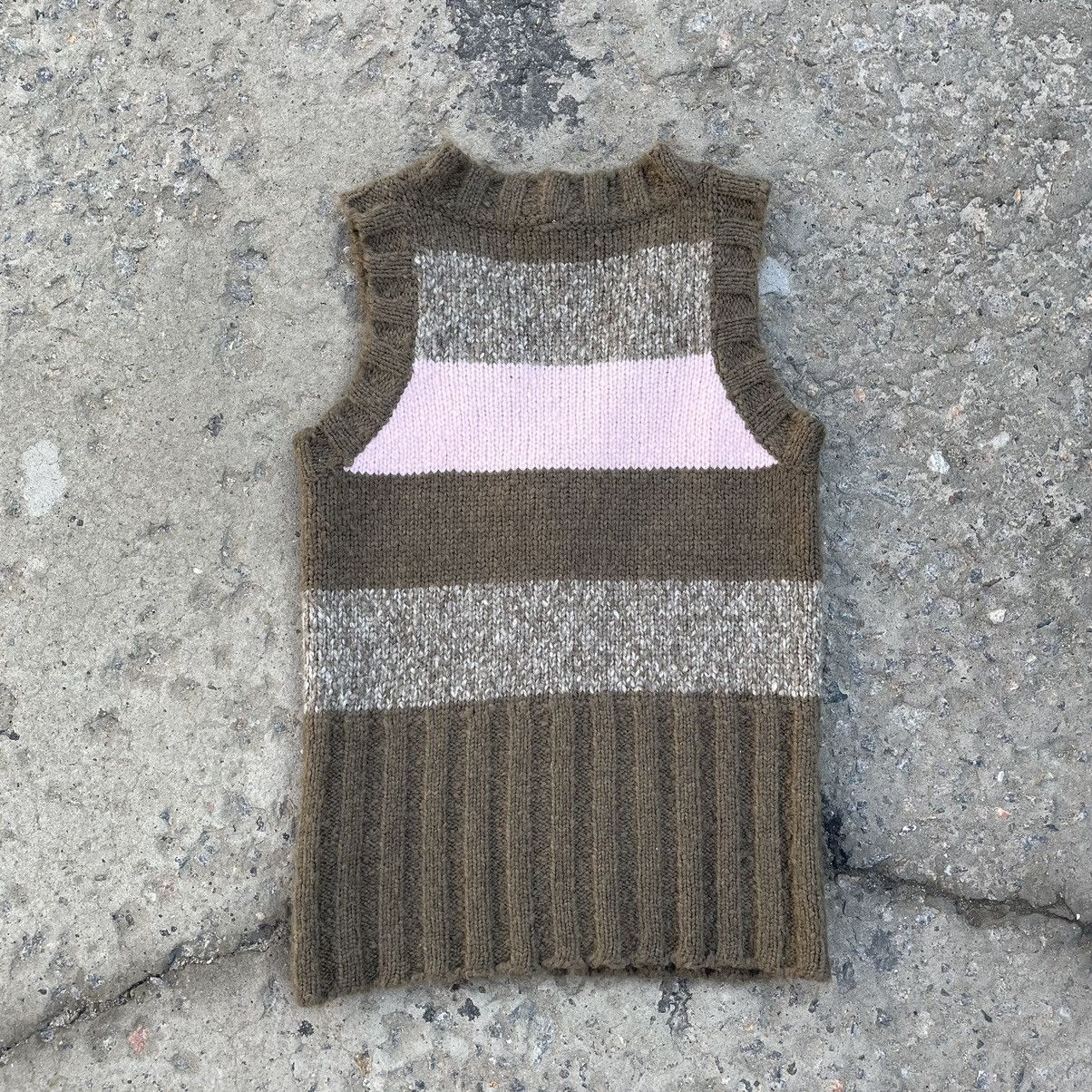 Japanese Brand × Vintage Vintage Japanese Style Knit Vest Y2K 90s Wool Size XS / US 0-2 / IT 36-38 - 3 Thumbnail
