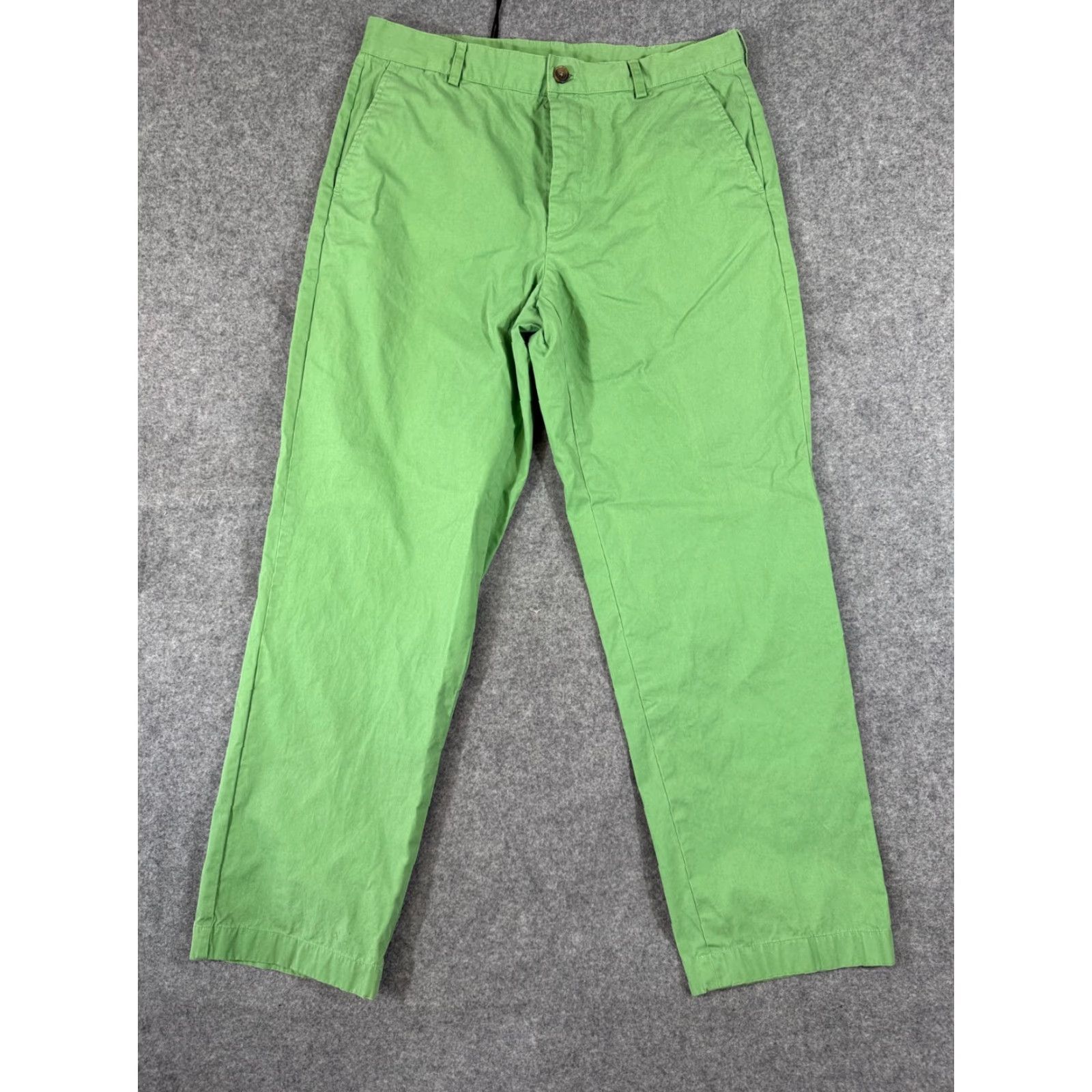 Brooks Brothers VINTAGE Brooks Brothers 346 Pants Mens 34x32 Green Cotton Flat Front Slash Pocket Chino Size US 34 / EU 50 - 3 Thumbnail