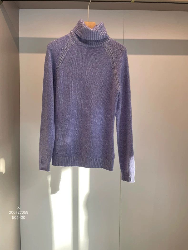Loro Piana LORO PIANA Purple high collar cashmere sweater Size M / US 6-8 / IT 42-44 - 1 Thumbnail