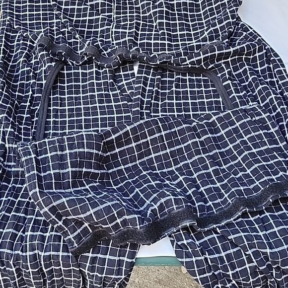 Vintage Big Feet Pajama Black Plaid Cotton Flannel Onesie Drop Seat Size US 37 - 9 Thumbnail