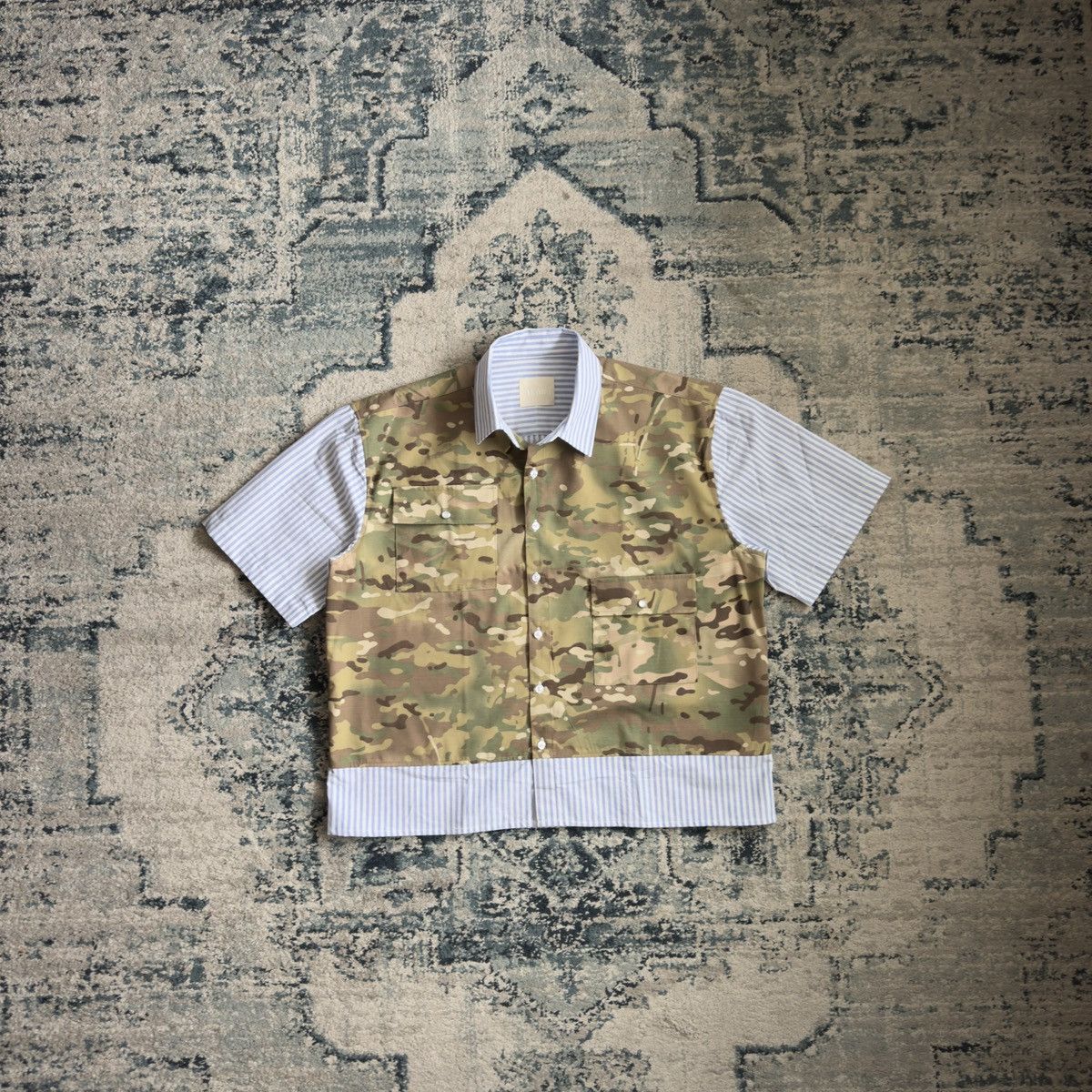 Designer × Japanese Brand Boxy designer camo print button up Size US M / EU 48-50 / 2 - 1 Thumbnail
