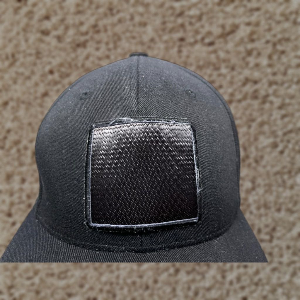 Vintage Chevy Patch Hat Fitted Adult Extra Large Black Polyester Blend Flexfit Size ONE SIZE - 1 Thumbnail