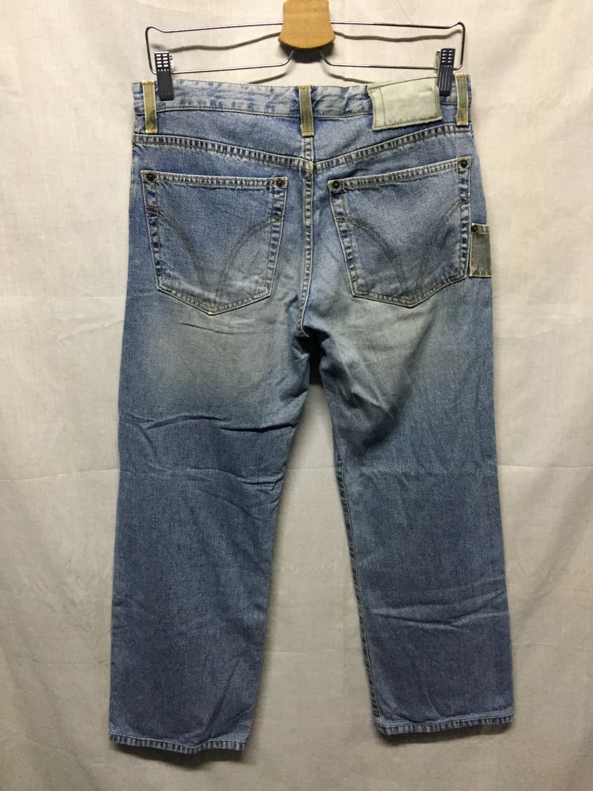 Dolce & Gabbana × Vintage Vintage D&G Baggy Stone Washed Cropped Denim Size US 31 - 2 Thumbnail