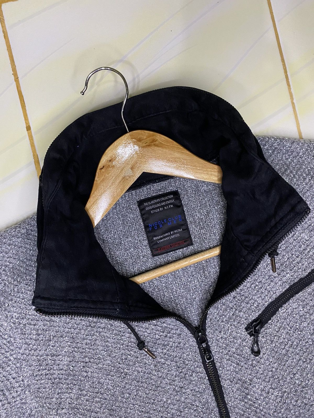 Nicole Club Nicole Club For Men Knitlook Fleece Jacket Size US L / EU 52-54 / 3 - 6 Thumbnail