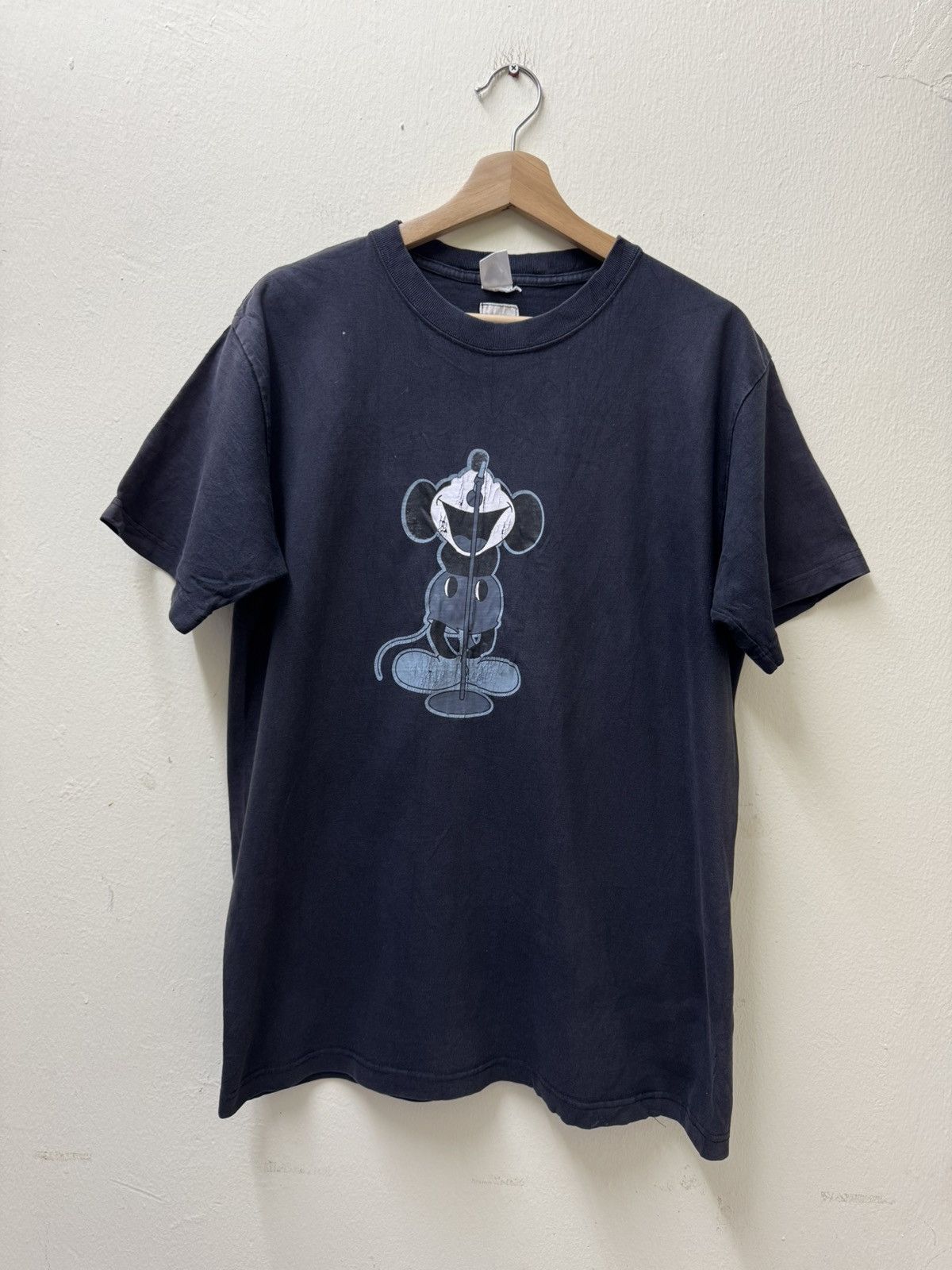 Disney Number (N)ine Rockstar Singing Mickey Tshirt Black | Grailed