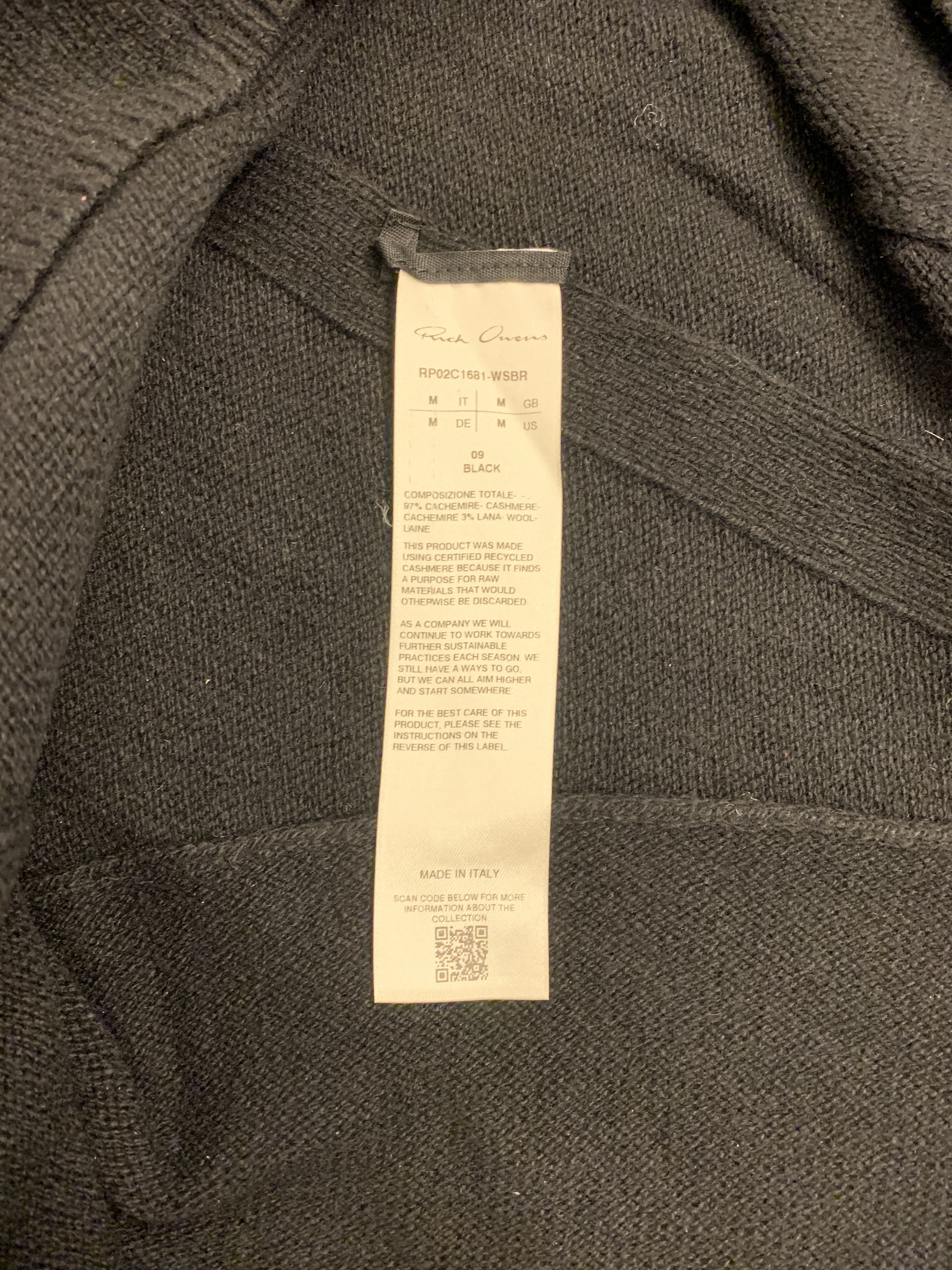 Rick Owens New Rick Owens Recycled Cashmere Sweater Size M / US 6-8 / IT 42-44 - 9 Thumbnail