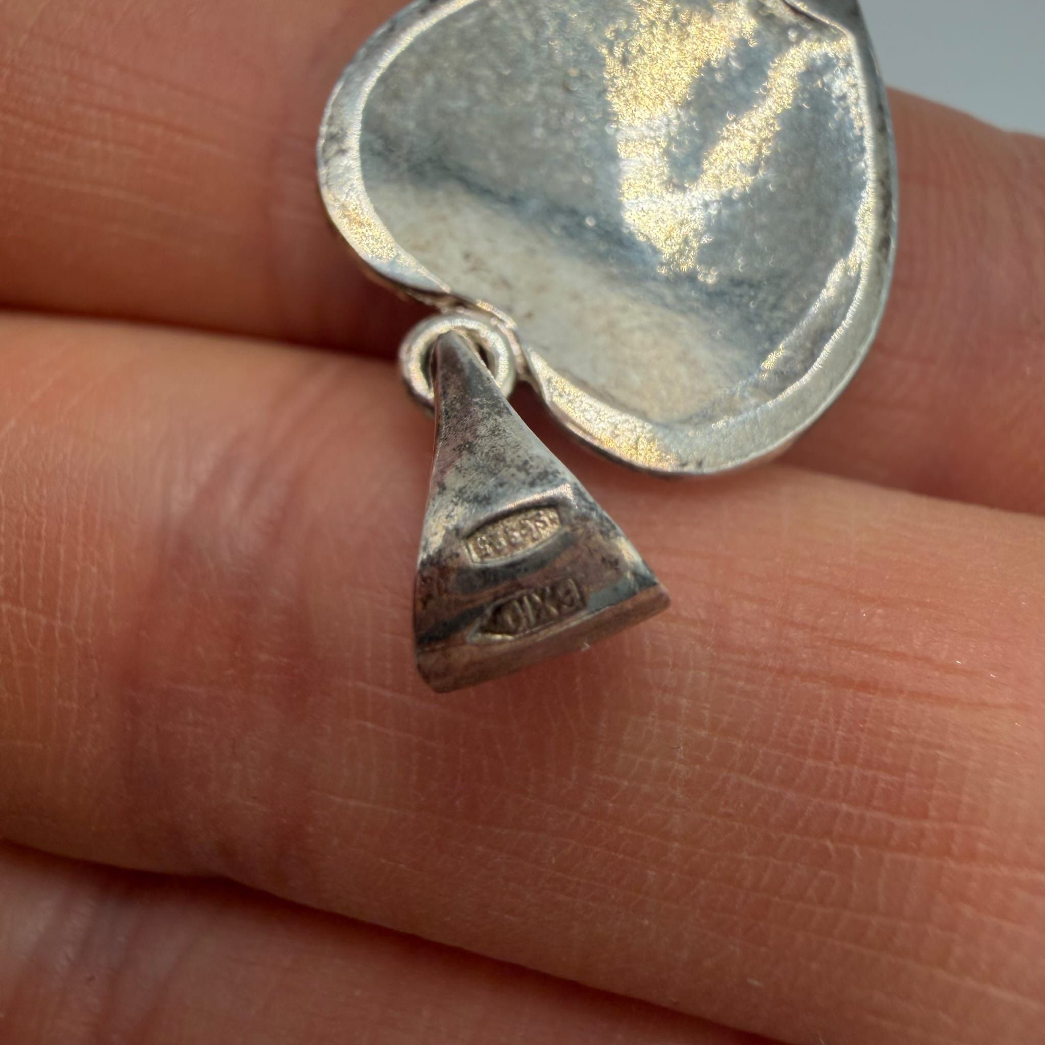 Sterling Silver vintage heart pendant crafted from genuine sterling silver Size ONE SIZE - 3 Thumbnail