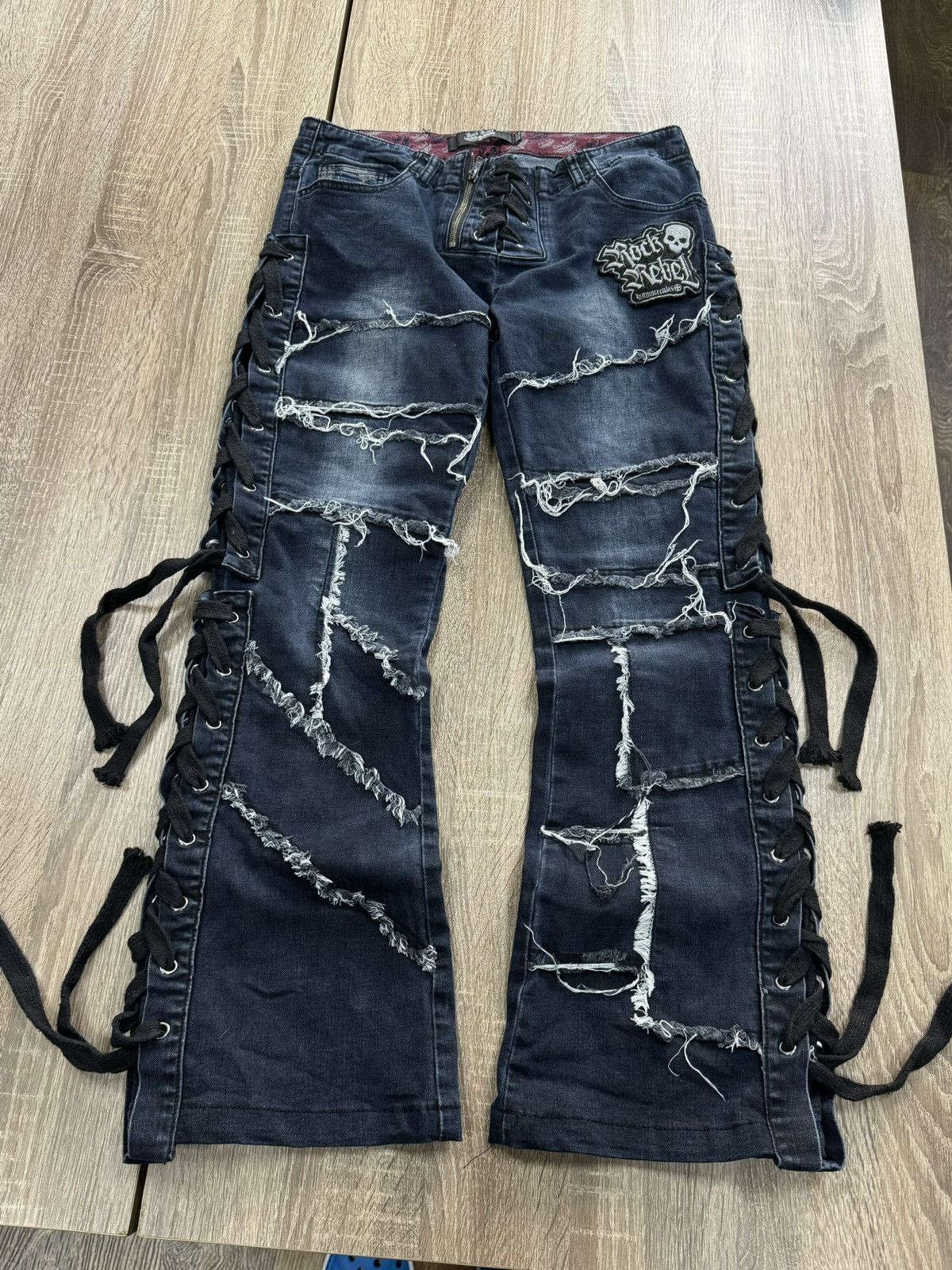 If Six Was Nine × Japanese Brand × Junya Watanabe Vintage Bandage Flate Yasuyuki Ishii / LGB Style Jeans Size US 30 / EU 46 - 8 Thumbnail