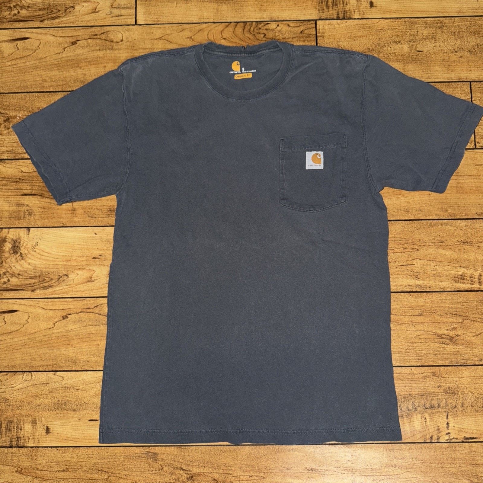 Carhartt × Vintage Carhartt Pocket T-Shirt Grey Small 19x27 Distressed Size US S / EU 44-46 / 1 - 1 Thumbnail