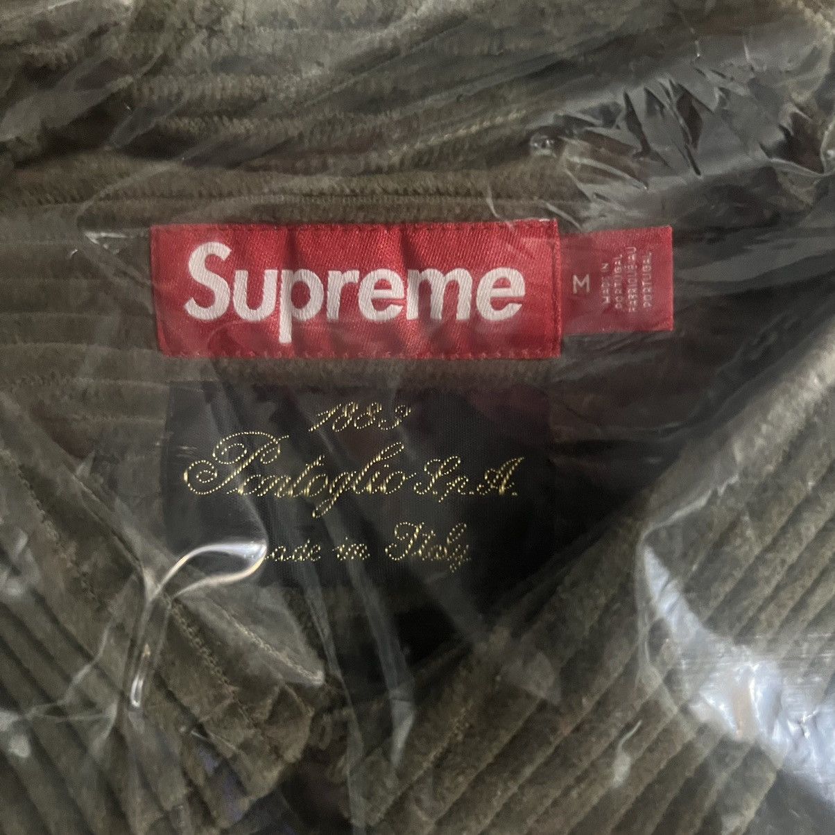 Supreme Supreme Wide Wale Corduroy Snap Shirt Olive Size: Medium Size US M / EU 48-50 / 2 - 3 Thumbnail