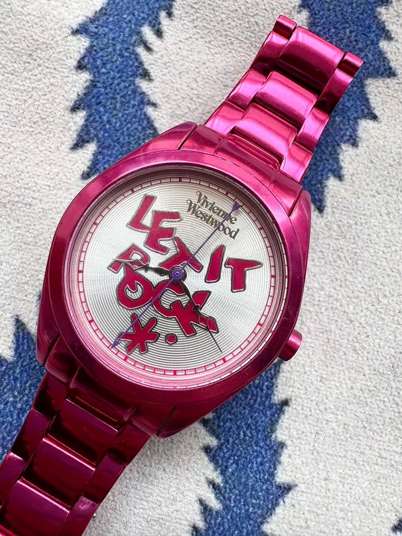 Vivienne Westwood Vivienne Westwood Vintage Let it rock Electric Pink Watch Size ONE SIZE - 3 Thumbnail