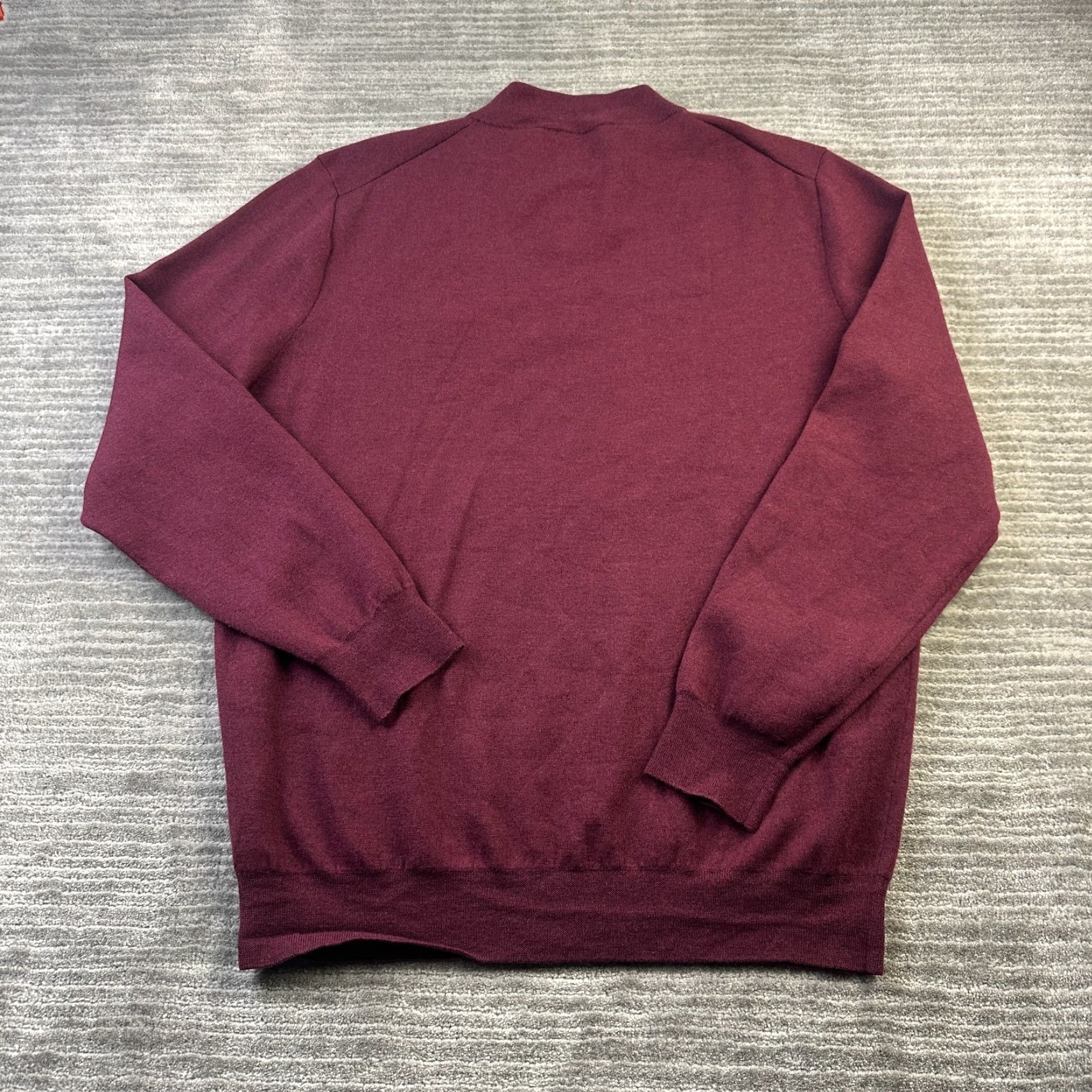 Vintage G Fore Sweater Mens XL Red V-Neck Quarter Zip Slim Golf Merino Wool Pullover Size US XL / EU 56 / 4 - 2 Thumbnail
