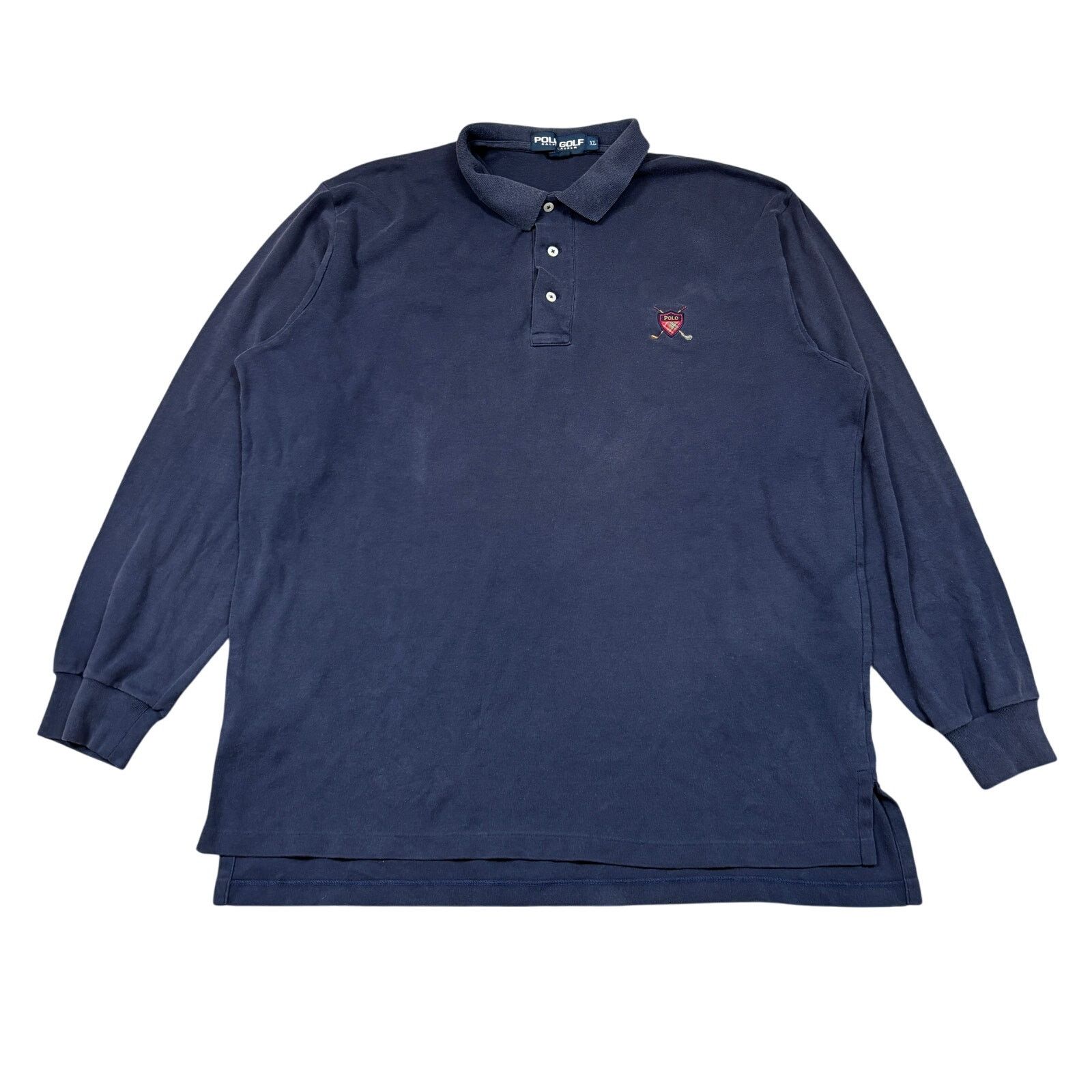 Polo Ralph Lauren × RLX Ralph Lauren × Vintage VTG Polo Golf Ralph Lauren Rugby Long Sleeve Polo Shirt XL Size US XL / EU 56 / 4 - 1 Thumbnail