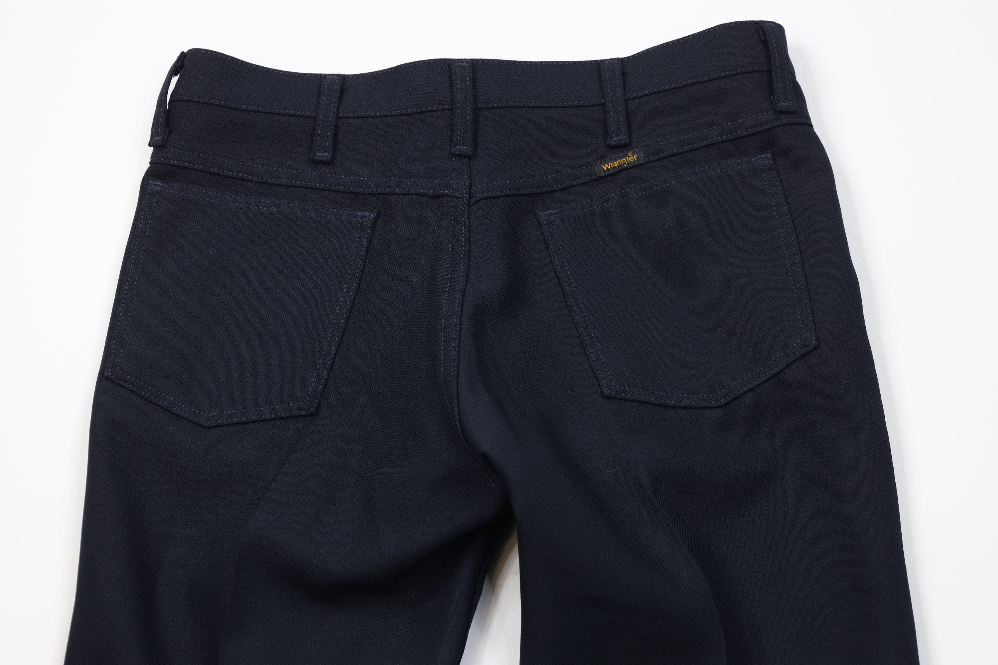 Wrangler Vintage 90s Wrangler Wide Leg Western Chino Pants Navy Blue Size US 33 - 9 Thumbnail