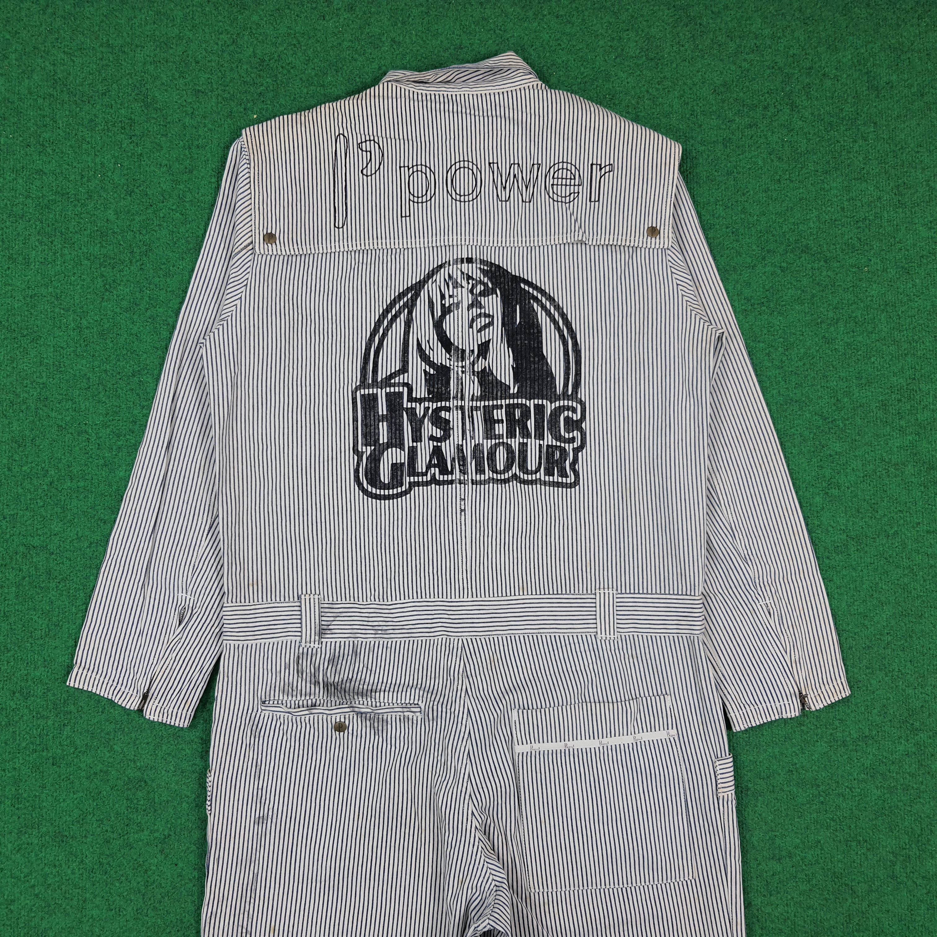 Japanese Brand Vintage PAPAS Stripe Custom Hysteric Coverall C302N19 Size US M / EU 48-50 / 2 - 1 Thumbnail