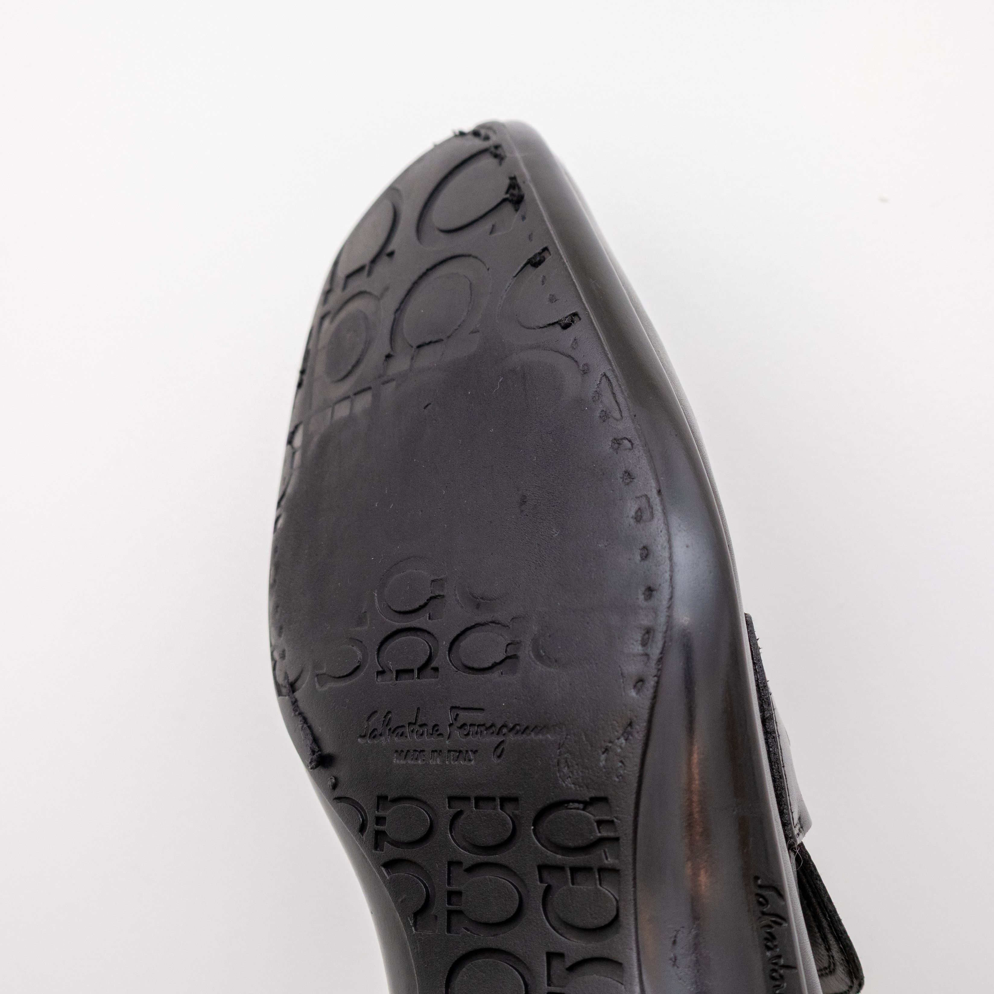 Salvatore Ferragamo Salvatore Ferragamo Men’s Black Leather Gancio Bit Loafers Size US 11 / EU 44 - 10 Thumbnail
