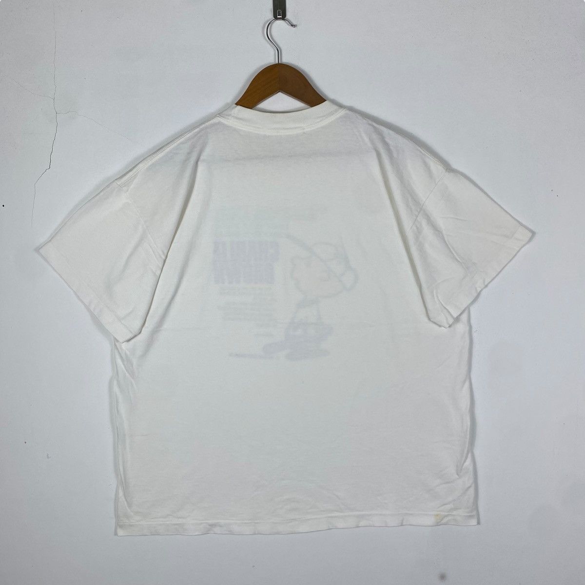 Peanuts × Vintage Vintage 50's CHARLIE BROWN Schulz Cartoon Graphic Tee Shirt Size US L / EU 52-54 / 3 - 5 Thumbnail