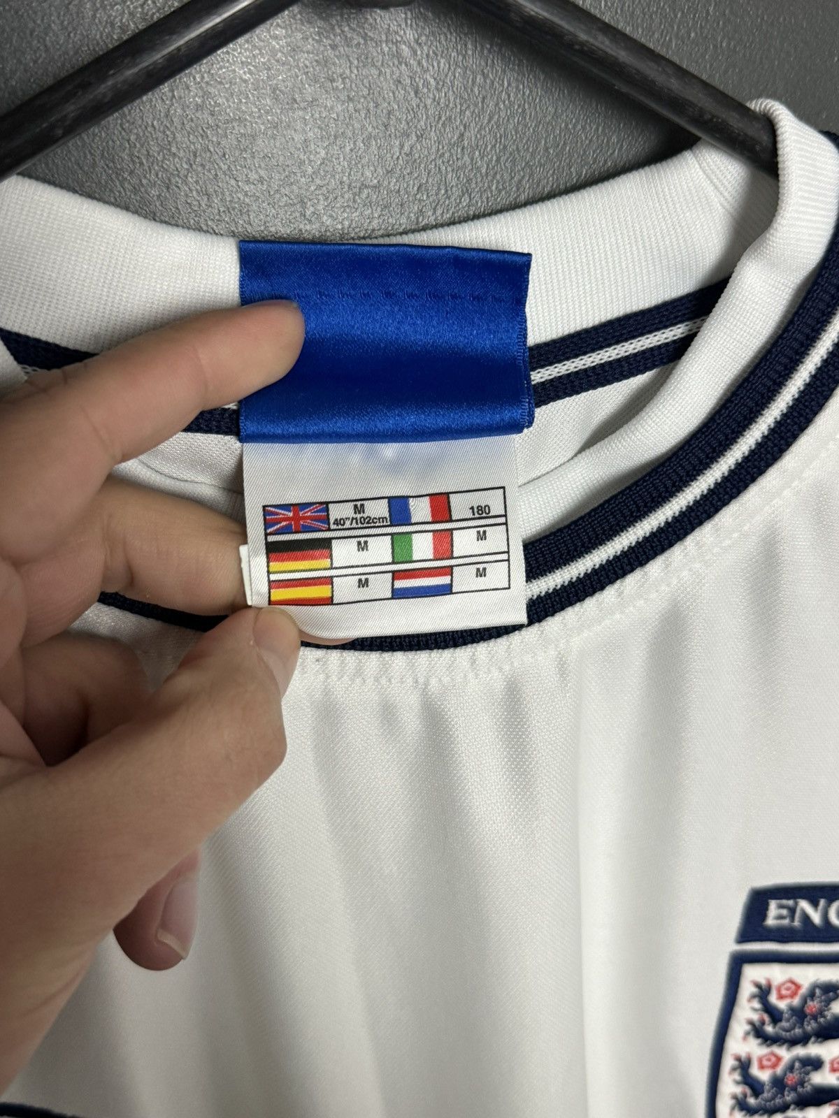 Umbro England National Team 99/01 Home Football Soccer Jersey Size US M / EU 48-50 / 2 - 14 Thumbnail