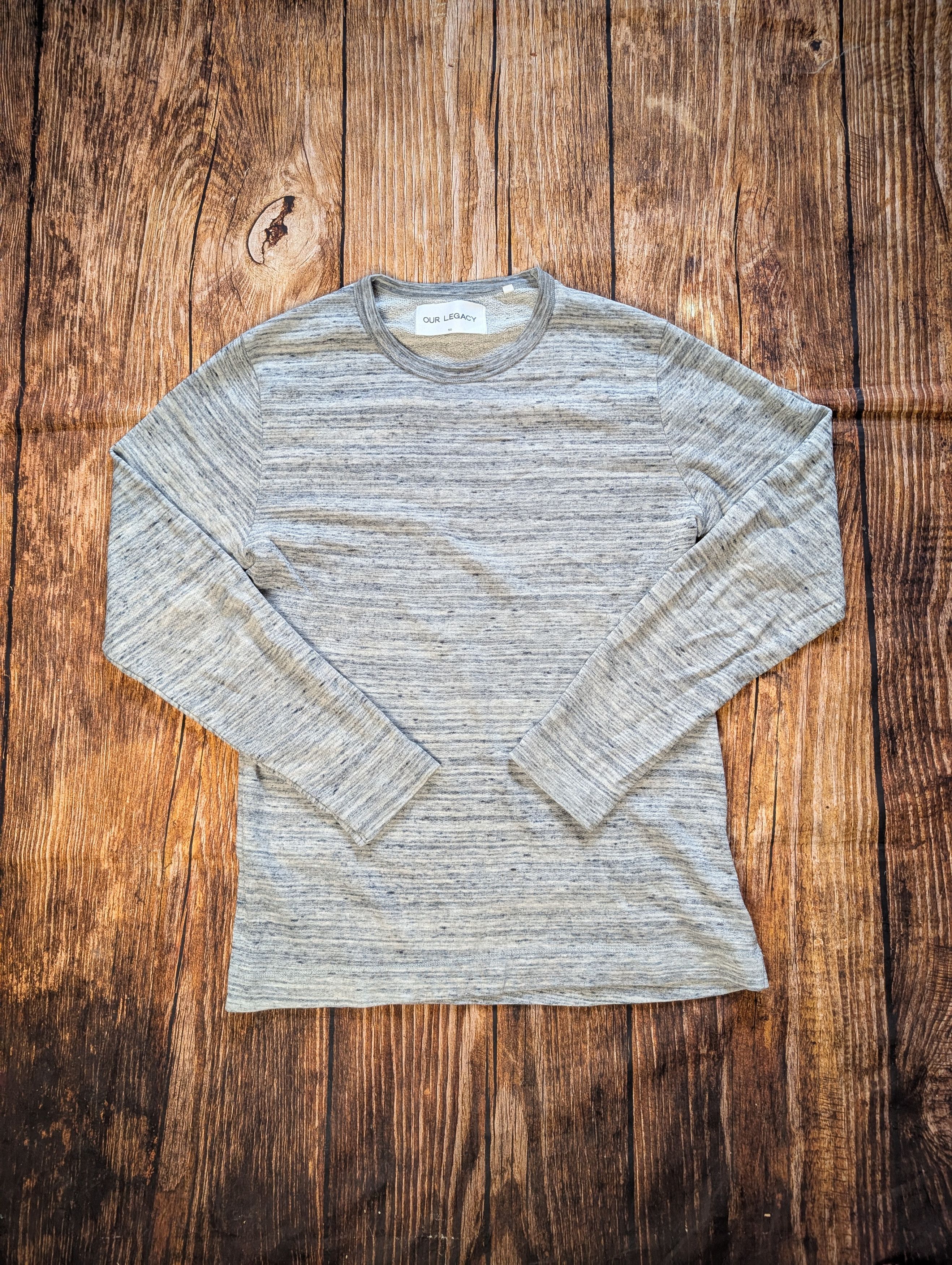 Our Legacy Our Legacy blue grey melange sweatshirt longsleeve Size US M / EU 48-50 / 2 - 1 Thumbnail