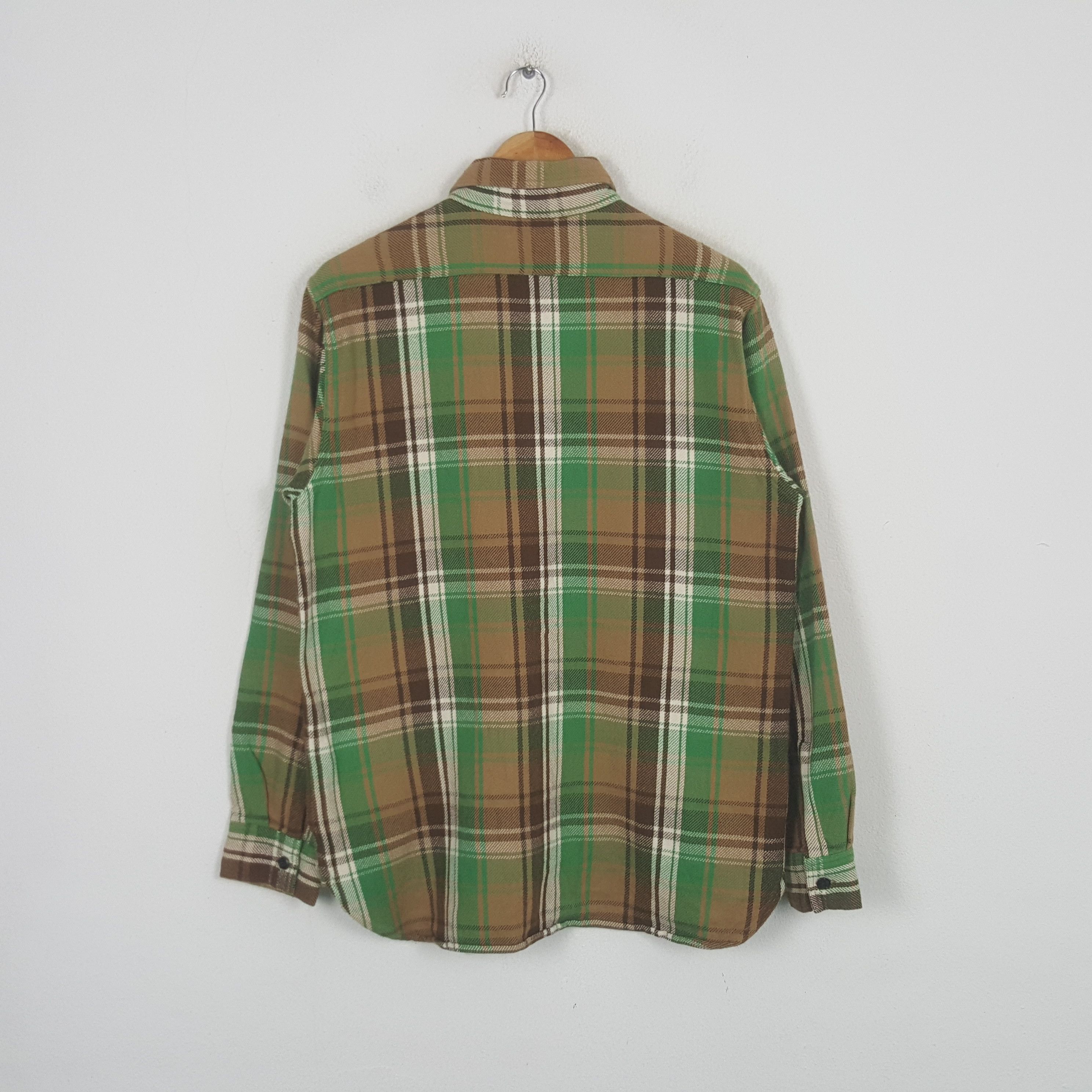 Sugar Cane Vintage Sugar Cane Japanese Flannel Shirt Button up C299N15 Size US L / EU 52-54 / 3 - 3 Thumbnail