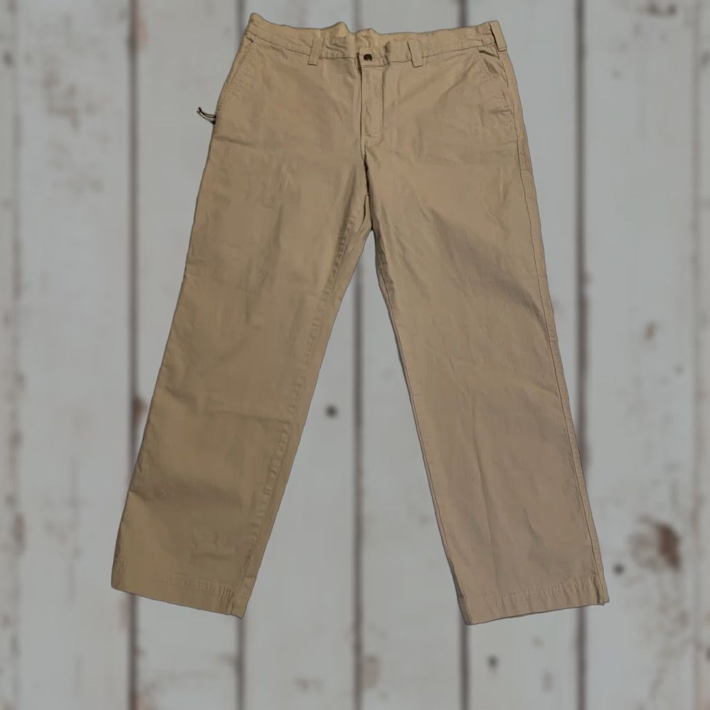 Vintage Columbia Pants Hiking Men 40x30 Regular Beige 100% Cotton Khaki Workwear Mens Size US 40 / EU 56 - 1 Thumbnail