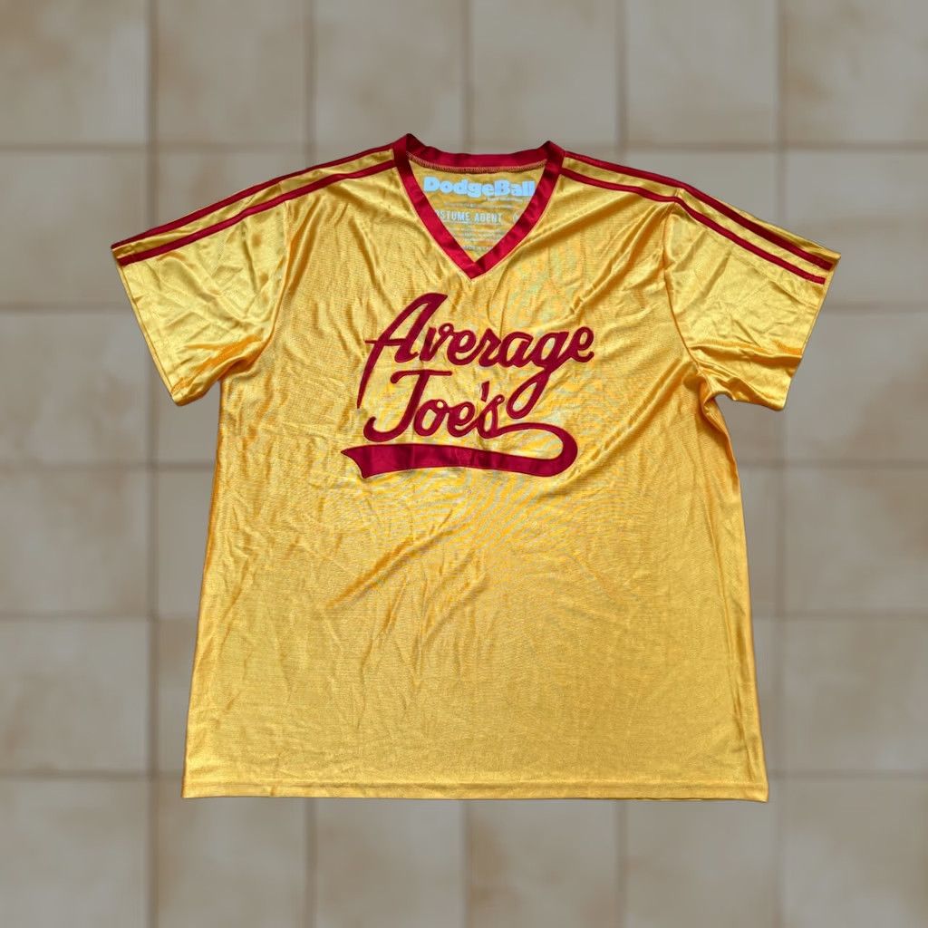 Vintage Dodgeball Jersey Gold XXL Mens Costume Agent 2XL - Funny Halloween Costume Jersey Gold Size US XXL / EU 58 / 5 - 1 Thumbnail