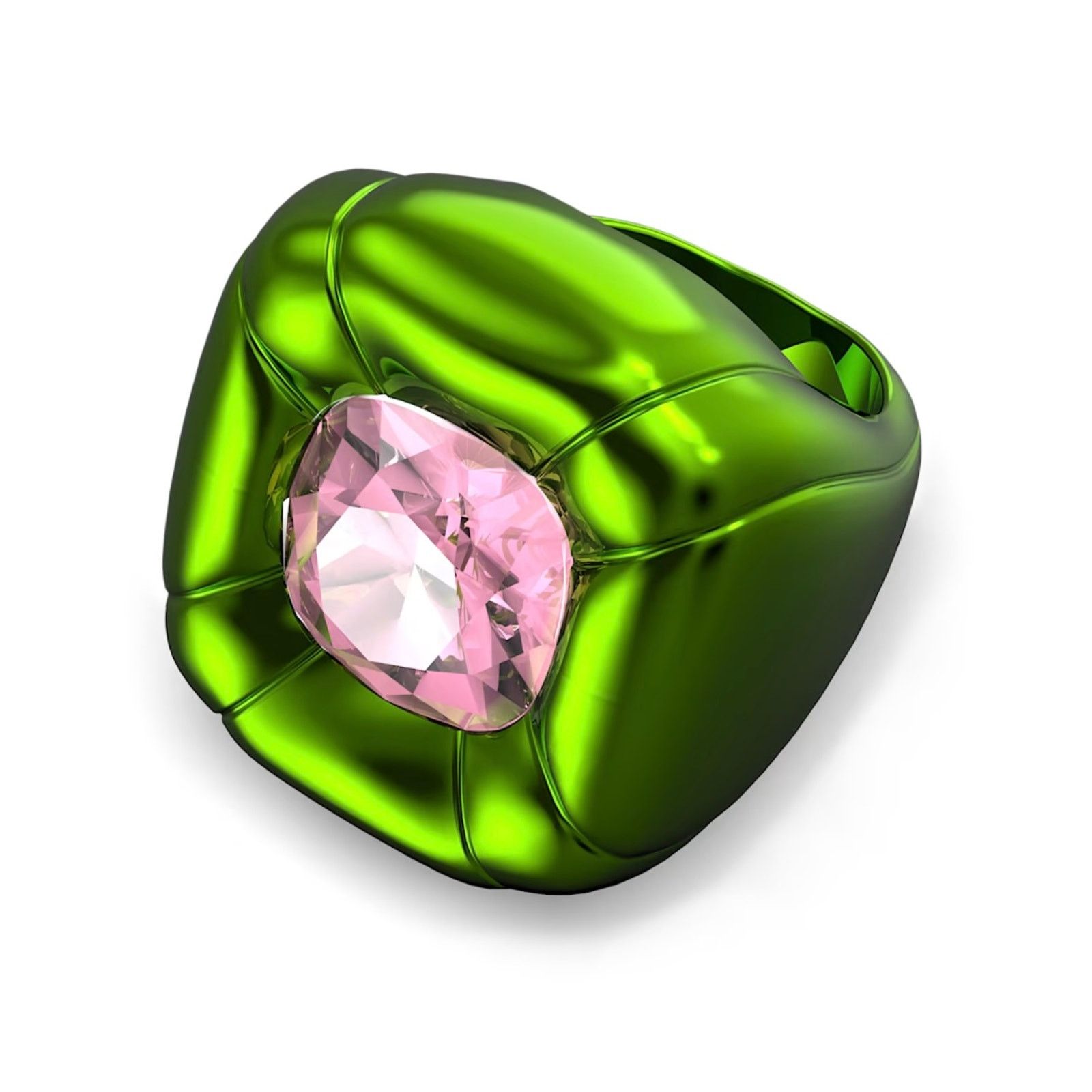 Swarovski Swarovski Dulcis Cocktail Ring sizen 55 / 7 Green New Size ONE SIZE - 4 Thumbnail