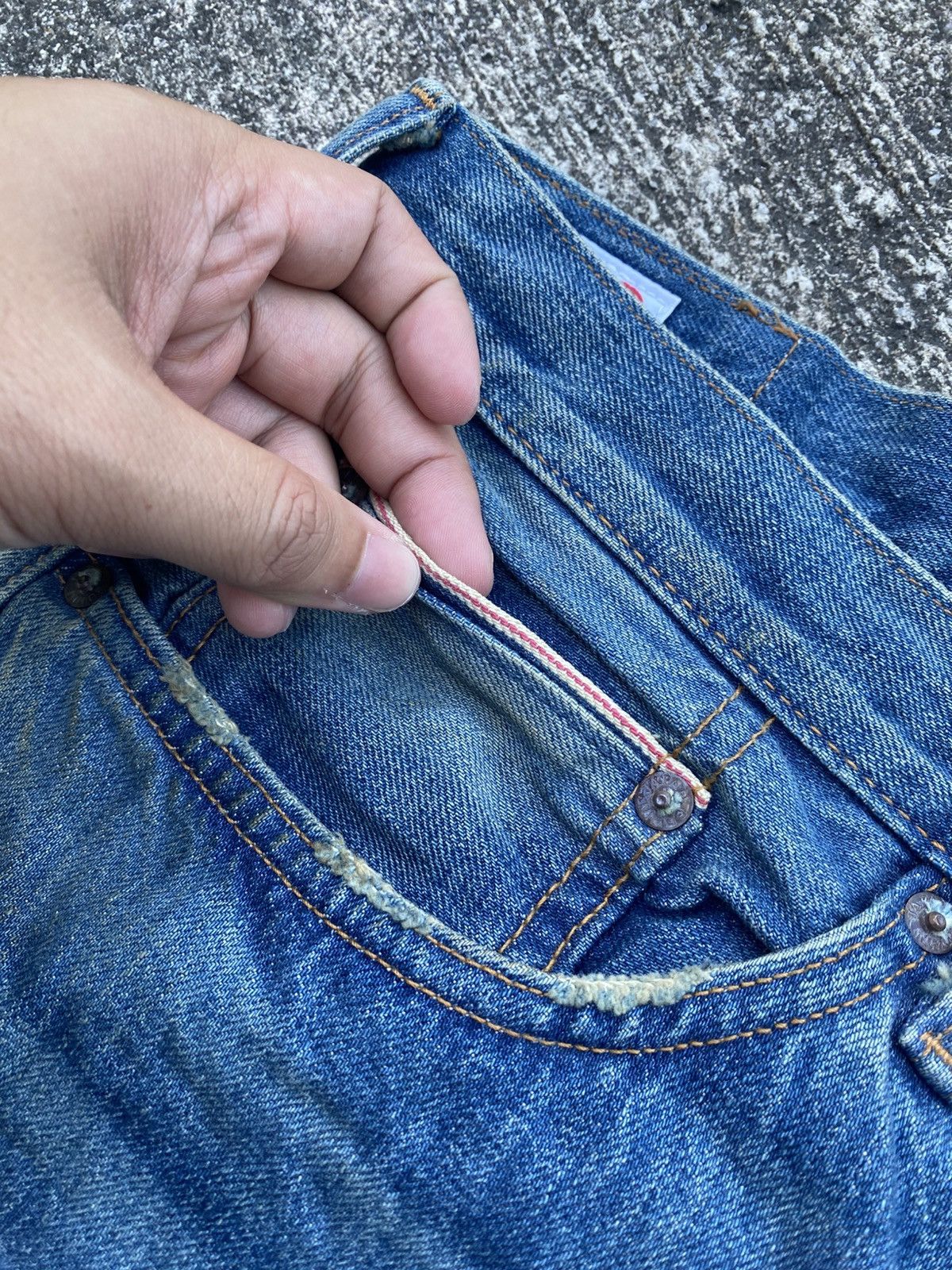 Other Vintage Edwin 505Z selvedge W40 L43 blue denim Size US 40 / EU 56 - 3 Thumbnail