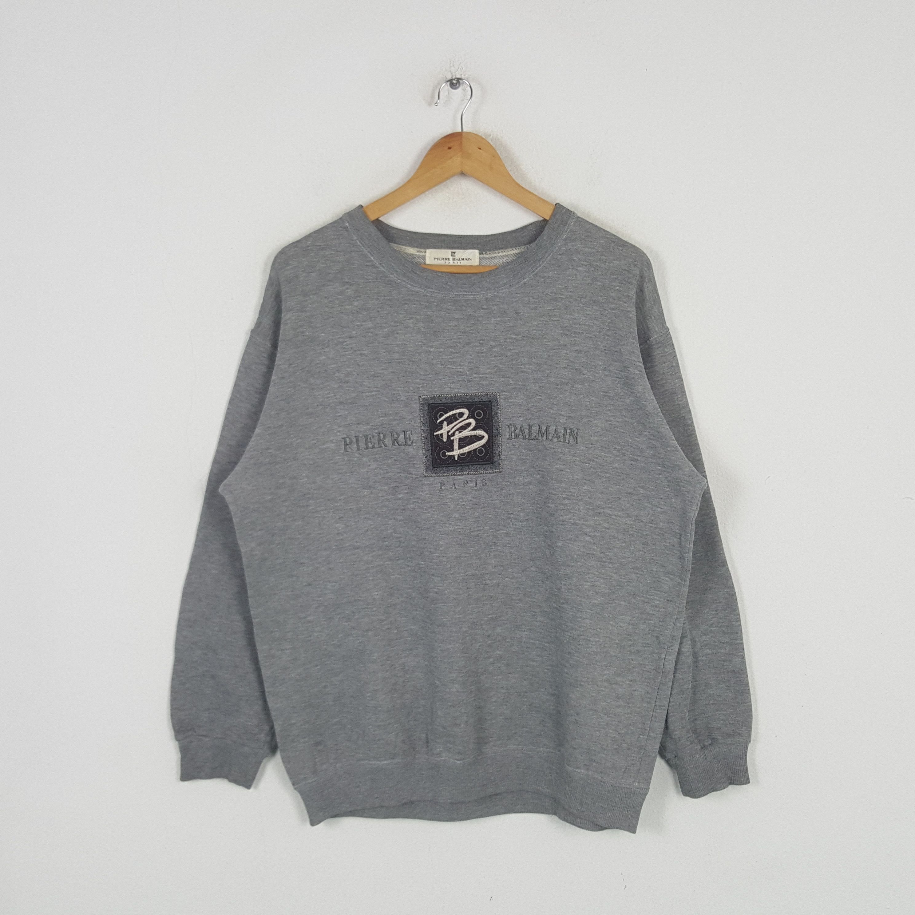 Pierre Balmain Vintage Pierre Balmain Paris Sweatshirt C291N31 Size US L / EU 52-54 / 3 - 1 Thumbnail