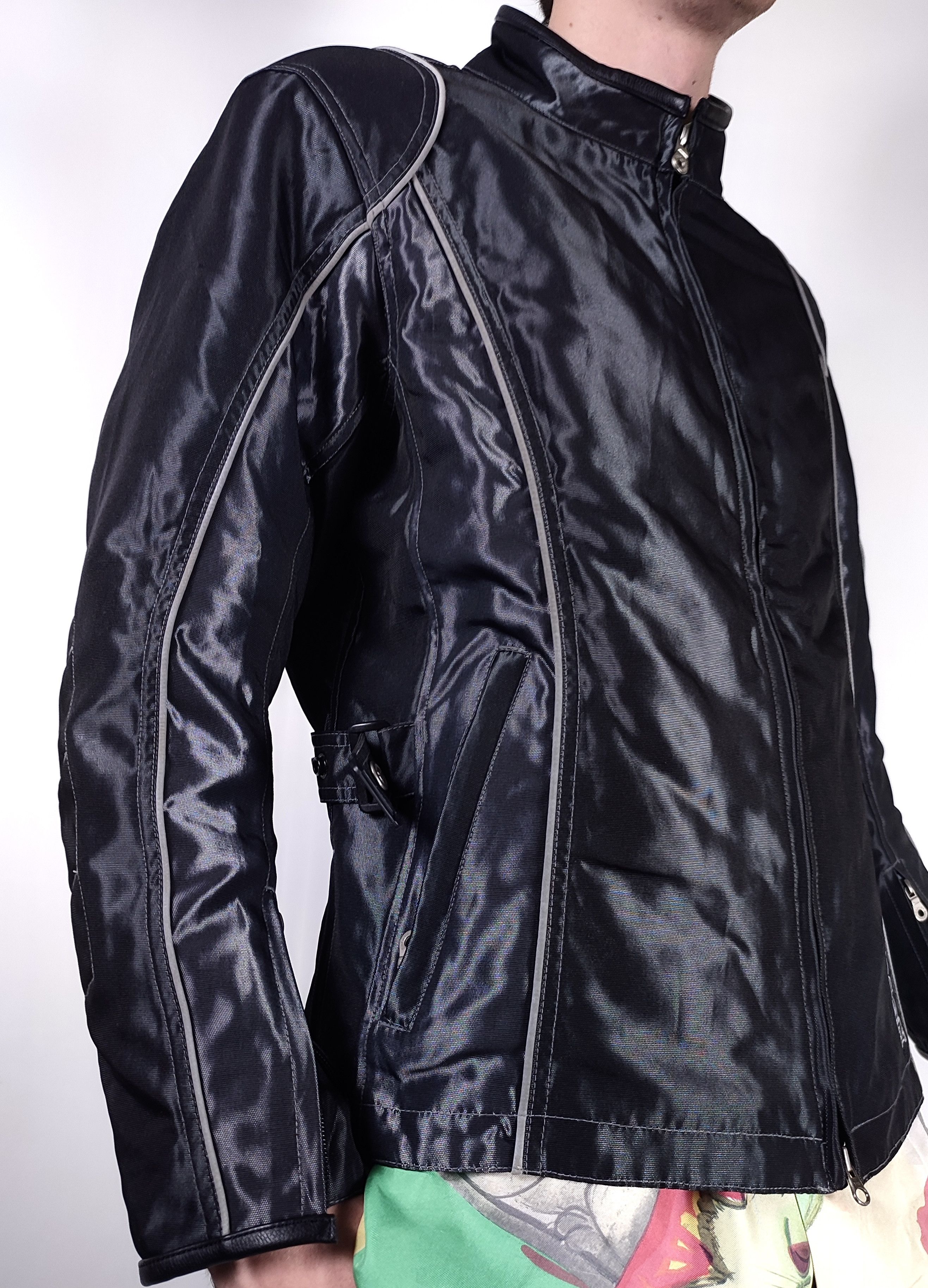 Harley Davidson Vintage Harley Davidson Reflective Nylon Biker Jacket Size US L / EU 52-54 / 3 - 5 Thumbnail