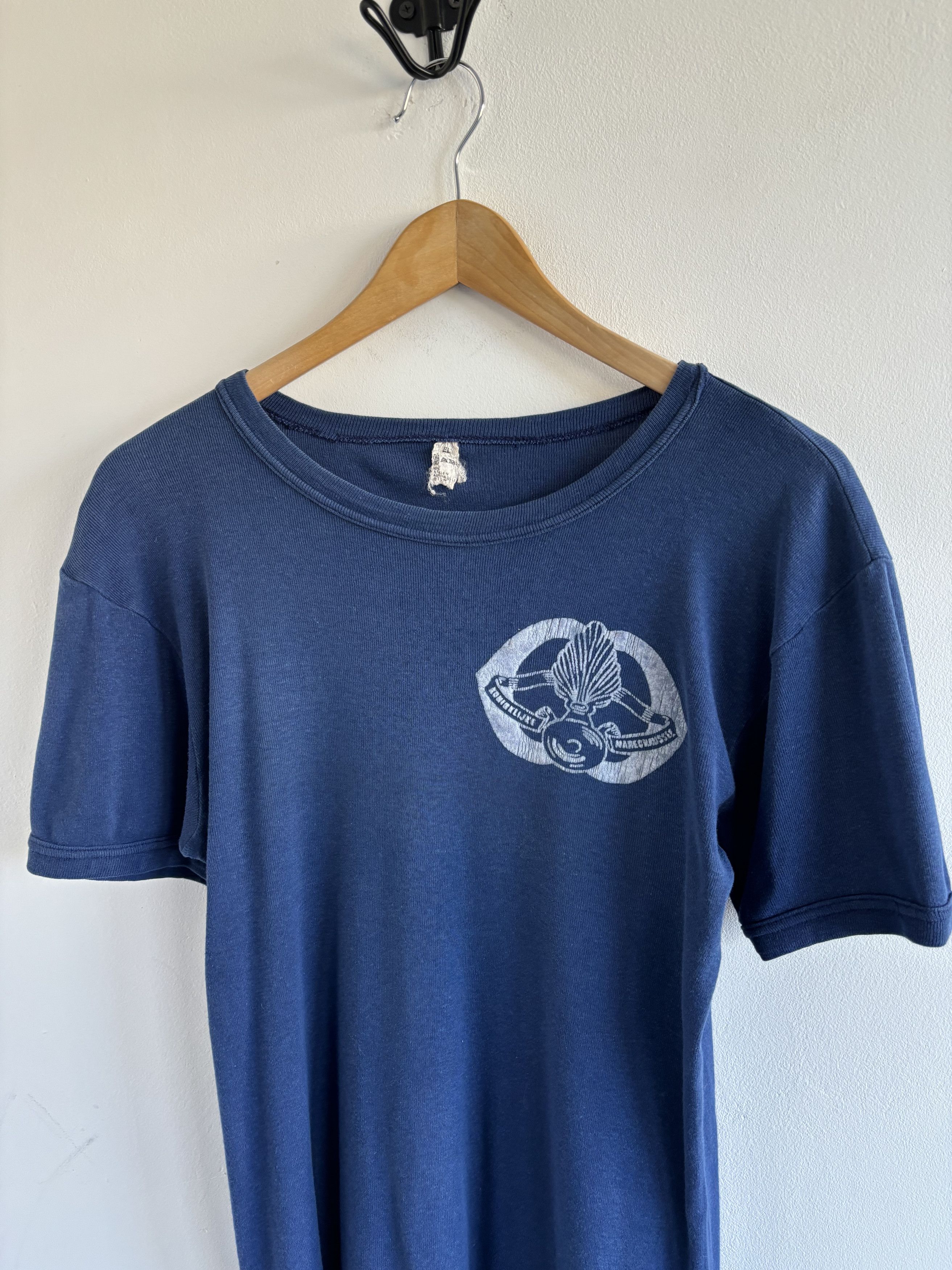 Vintage Vintage Blank Military Blue Tee Size US M / EU 48-50 / 2 - 2 Thumbnail