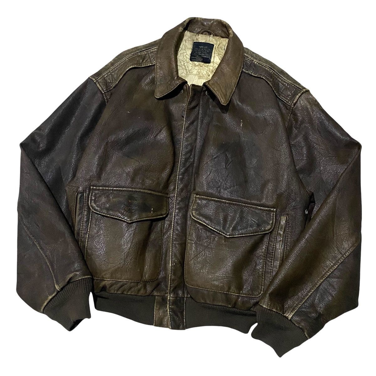Avirex 🔥RARE🔥 Avirex type A-2 leather jacket Size US S / EU 44-46 / 1 - 2 Thumbnail