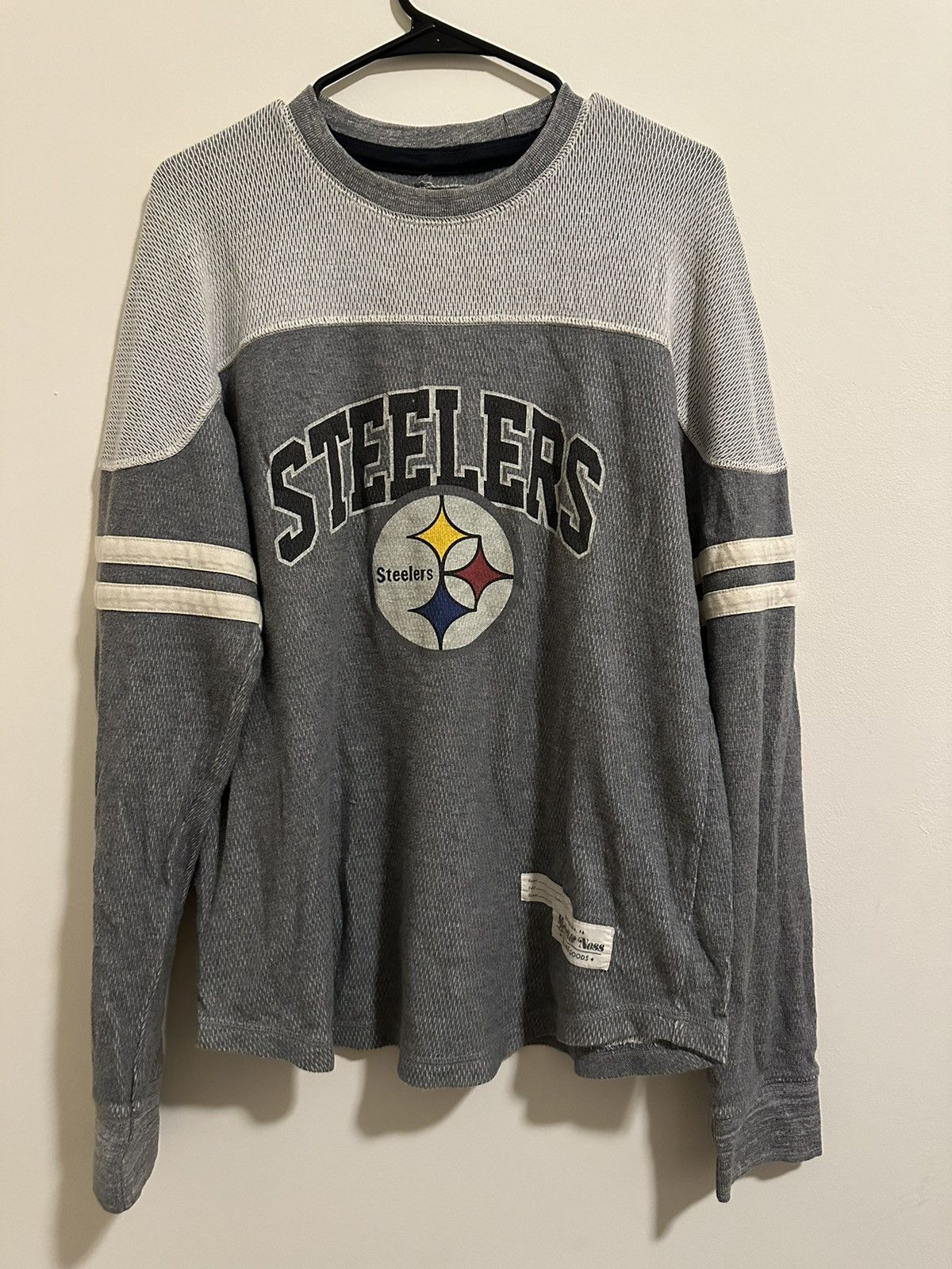 Mitchell & Ness × Vintage Vintage Mitchell & Ness Steelers Long Sleeve Tee Size US L / EU 52-54 / 3 - 1 Thumbnail