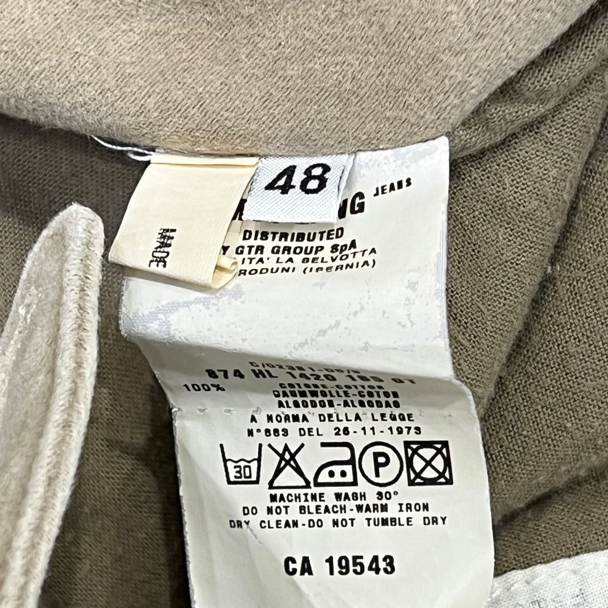 Helmut Lang HELMUT LANG 1999AW Vintage Moleskin Astro Biker Pants Size US 44 / EU 60 - 10 Thumbnail