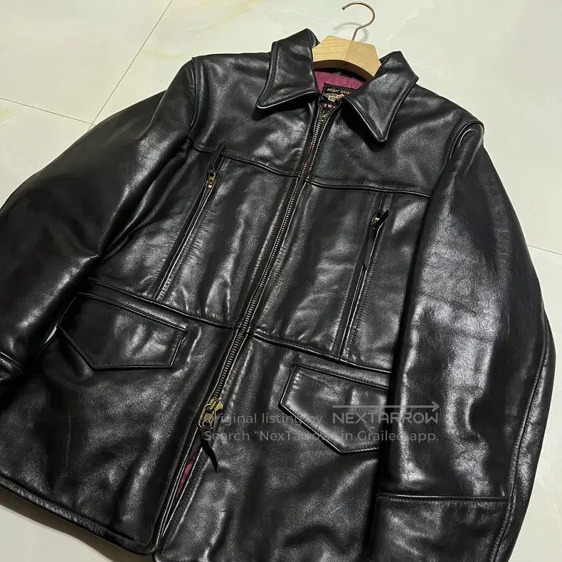 The Real McCoy's The Real McCoys Horse leather vintage biker jacket Size US M / EU 48-50 / 2 - 9 Thumbnail