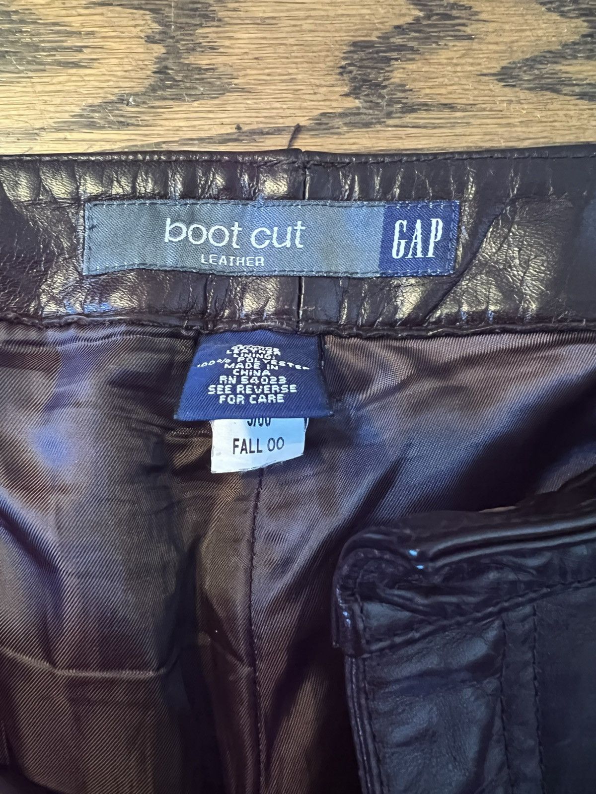 Gap Brown Leather Vintage GAP Bootcut Jeans Size US 34 / EU 50 - 3 Thumbnail