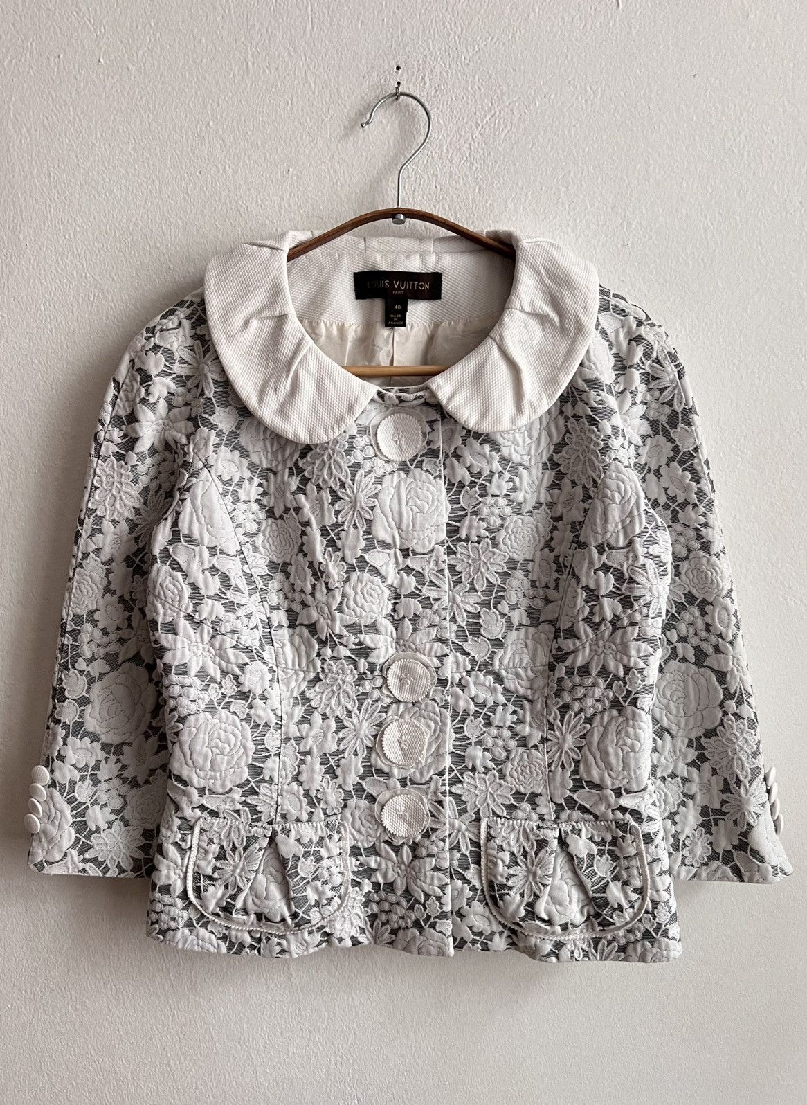 Louis Vuitton Louis Vuitton by Marc Jacobs Floral pattern blazer Size M / US 6-8 / IT 42-44 - 1 Thumbnail