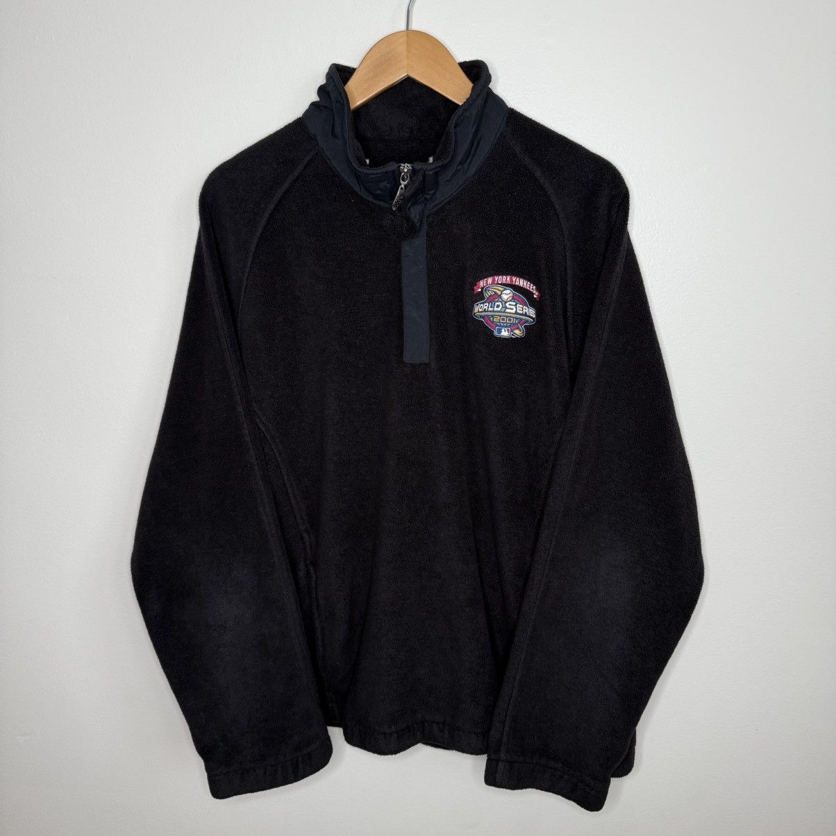 MLB Vintage New York Yankees 2001 World Series Fleece Pullover Size US L / EU 52-54 / 3 - 2 Thumbnail