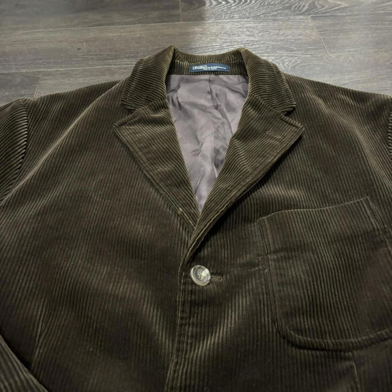 Polo Ralph Lauren Vintage Polo Ralph Lauren Brown Corduroy Blazer 90s Large Size 42R - 4 Thumbnail