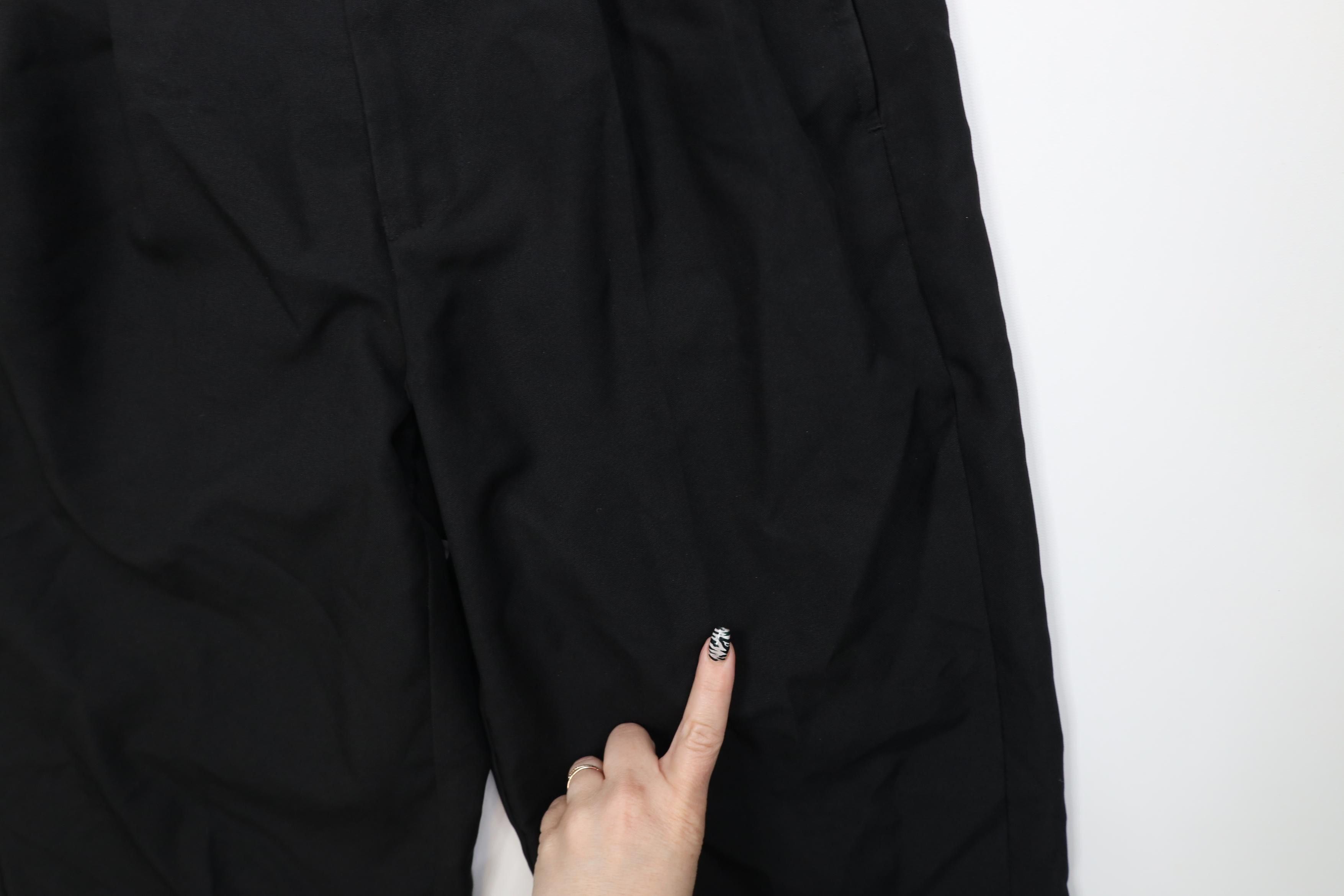 Vintage Vintage 90s Streetwear Knit Chino Pants Trousers Black Size US 30 / EU 46 - 5 Thumbnail
