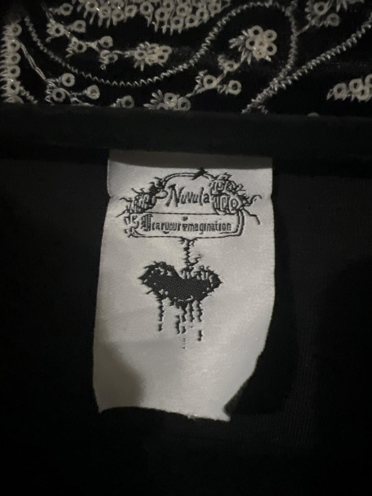Other Nuvula Black Cream Paisley Ruffle Trim Jacket $756 Goth Size M / US 6-8 / IT 42-44 - 3 Thumbnail