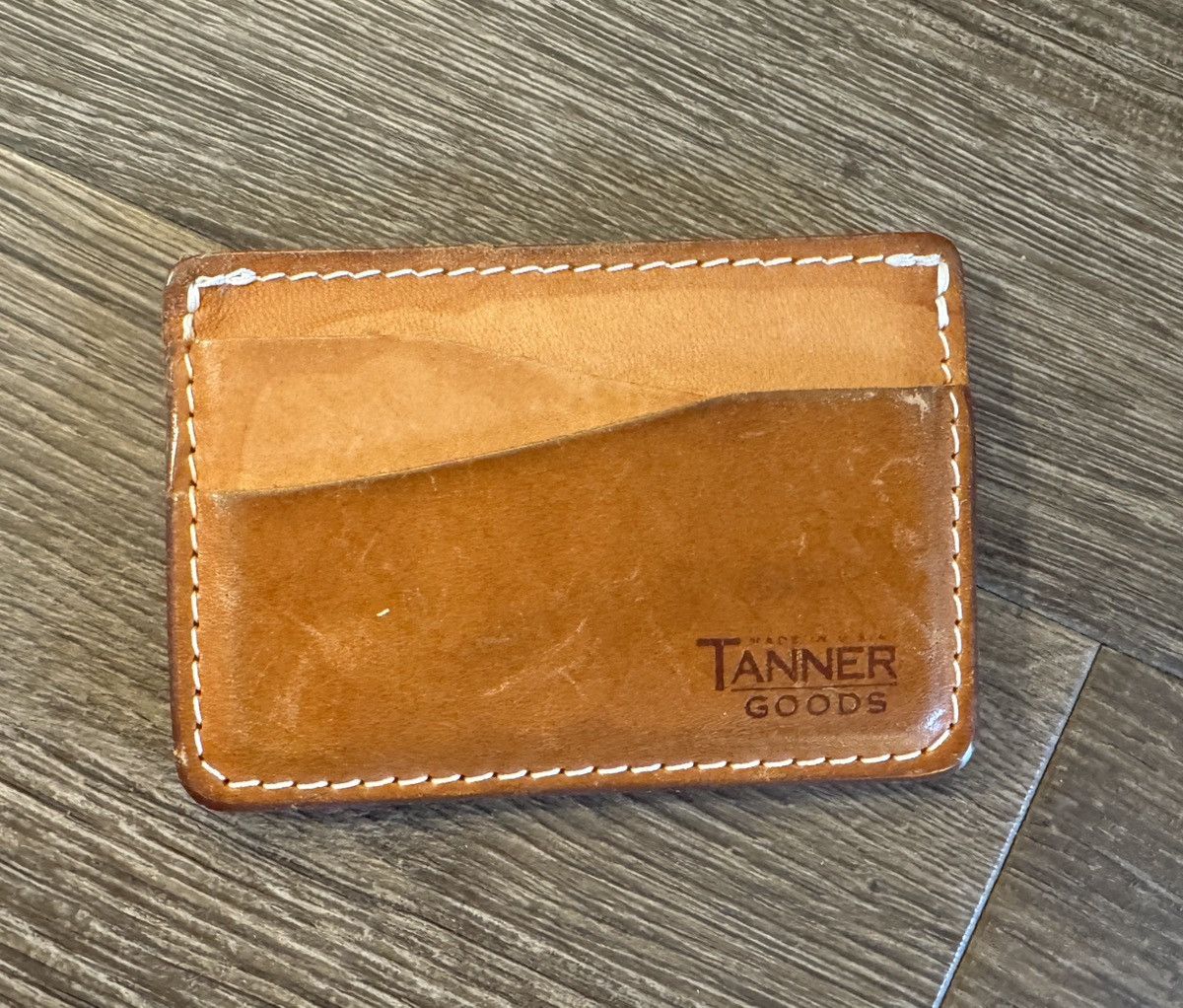 Tanner Goods Tanner Goods Natural Leather Card Holder Size ONE SIZE - 1 Thumbnail