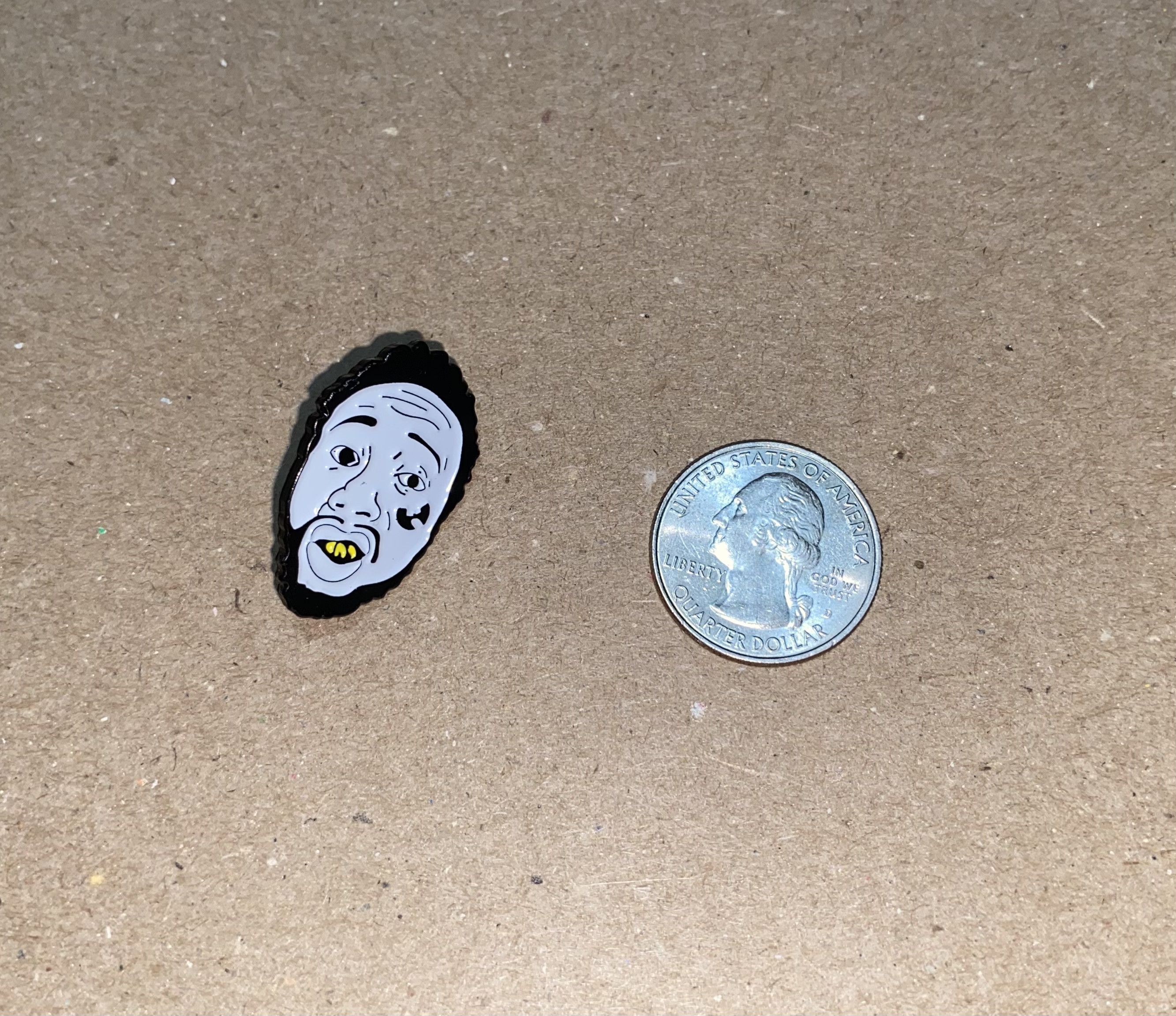 Wu-Tang Clan ODB Ol' Dirty Bastard Wu Tang Enamel Lapel Pin hat Jacket NY Size ONE SIZE - 4 Thumbnail
