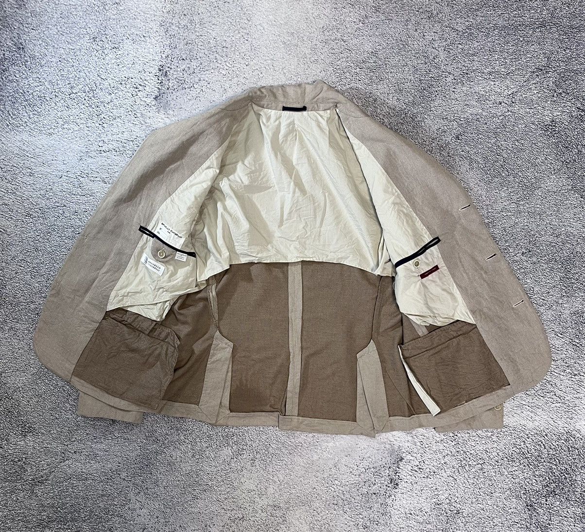 Brunello Cucinelli Brunello Cucinelli Blazer Jacket Application Real Leather Size 50R - 5 Thumbnail