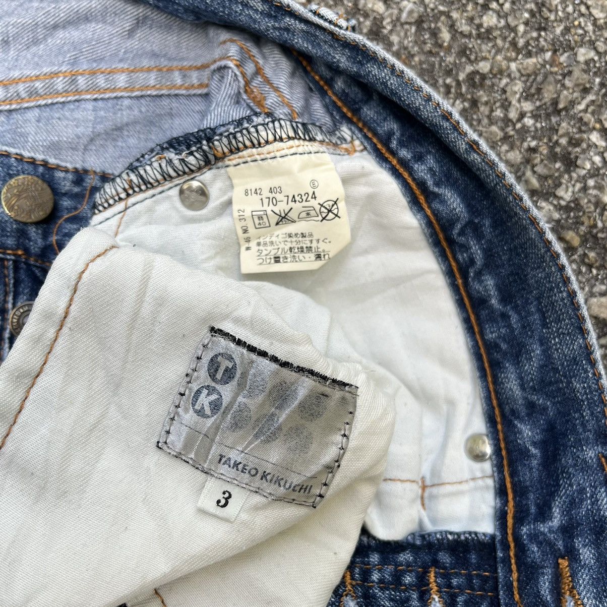 Japanese Brand Distressed Jeans Takeo Kikuchi Double Knee Denim Size US 32 / EU 48 - 7 Thumbnail