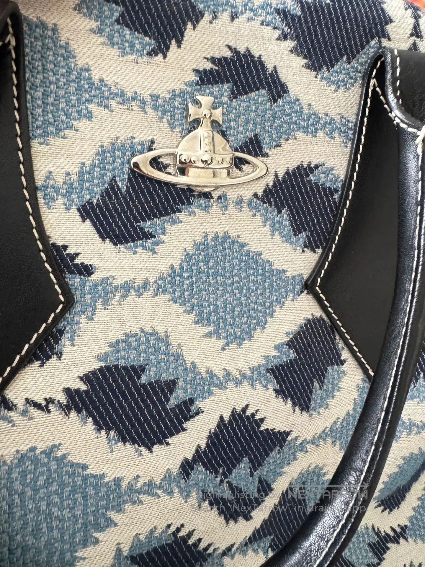 Vivienne Westwood Vivienne Westwood Vintage Blue Leopard Bowling Tote. Size ONE SIZE - 2 Thumbnail