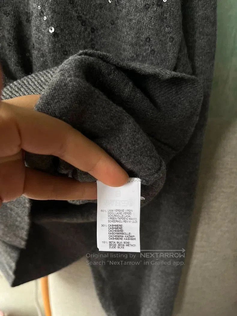 Brunello Cucinelli Brunello Cucinelli Sequin Cashmere Sweater. Size US S / EU 44-46 / 1 - 4 Thumbnail