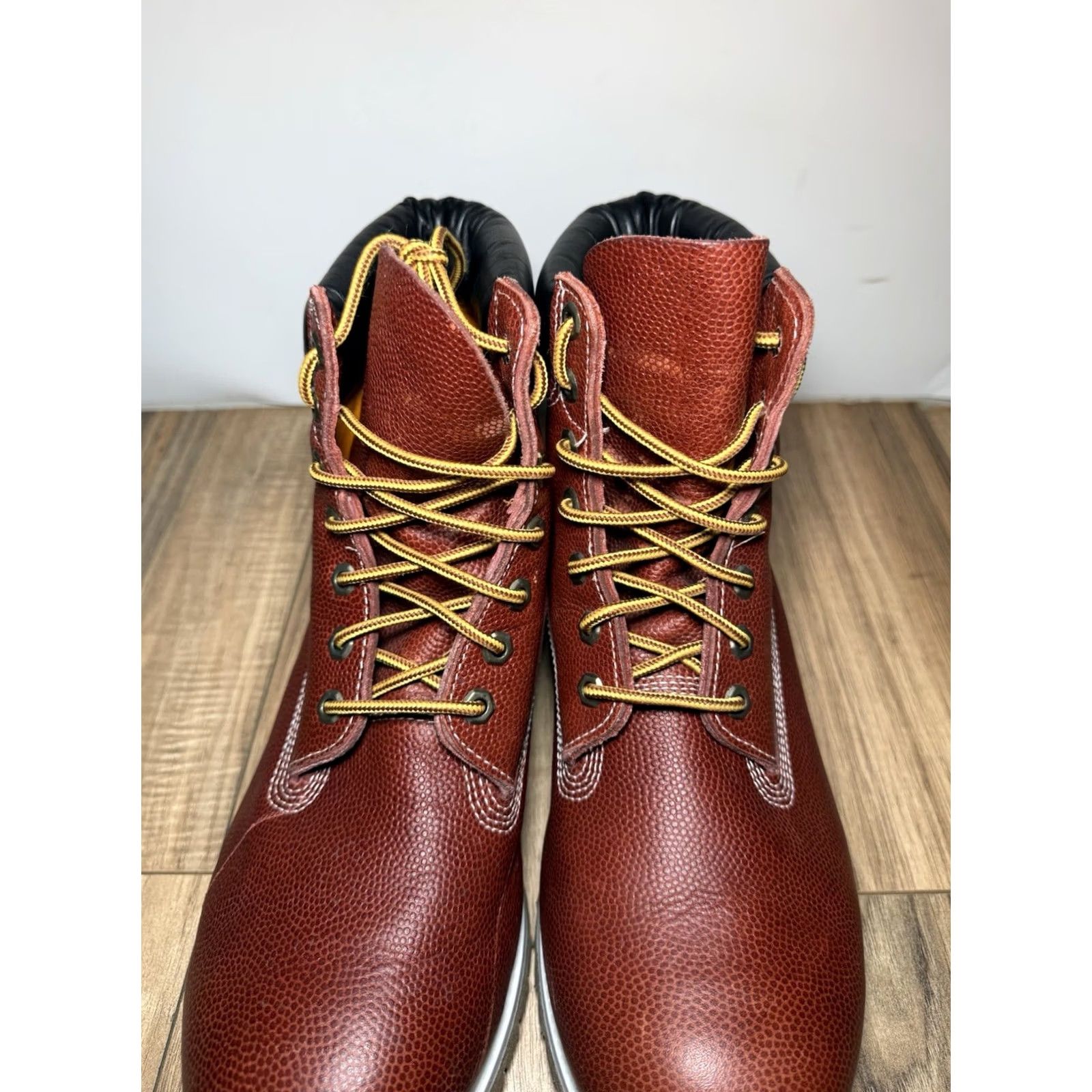 Timberland VINTAGE Timberland Football Leather Limited Edition 6 Inch Boots Mens 12 Size US 12 / EU 45 - 7 Thumbnail